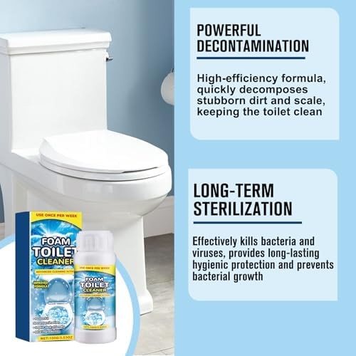 Foam Toilet Cleaner, 2025 NewToilet BowlCleaner, Advanced Toilet Cleaner for Hom