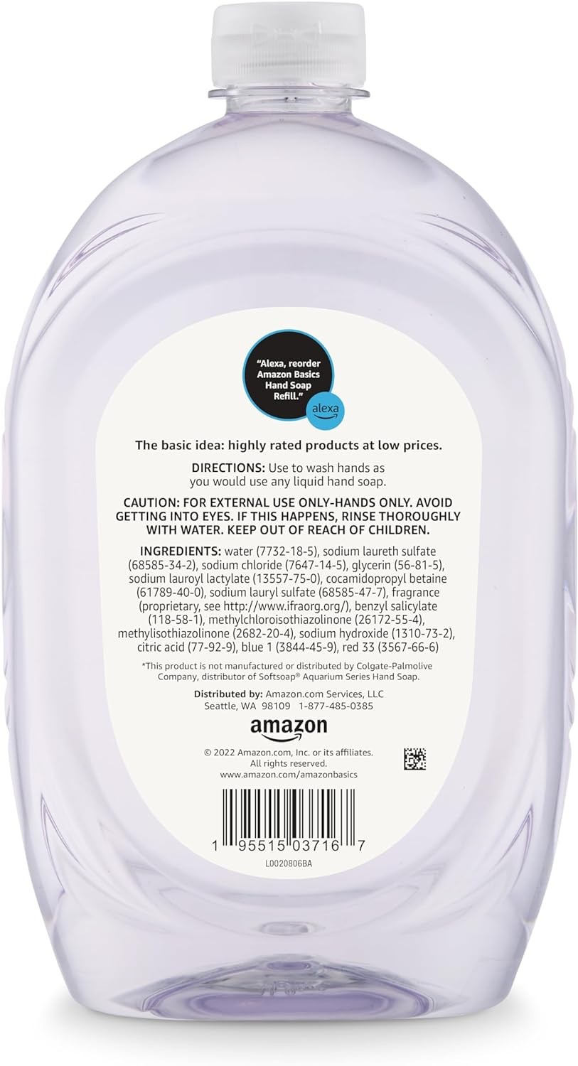 Gentle & Mild Clear Liquid Hand Soap Refill, Triclosan-Free,