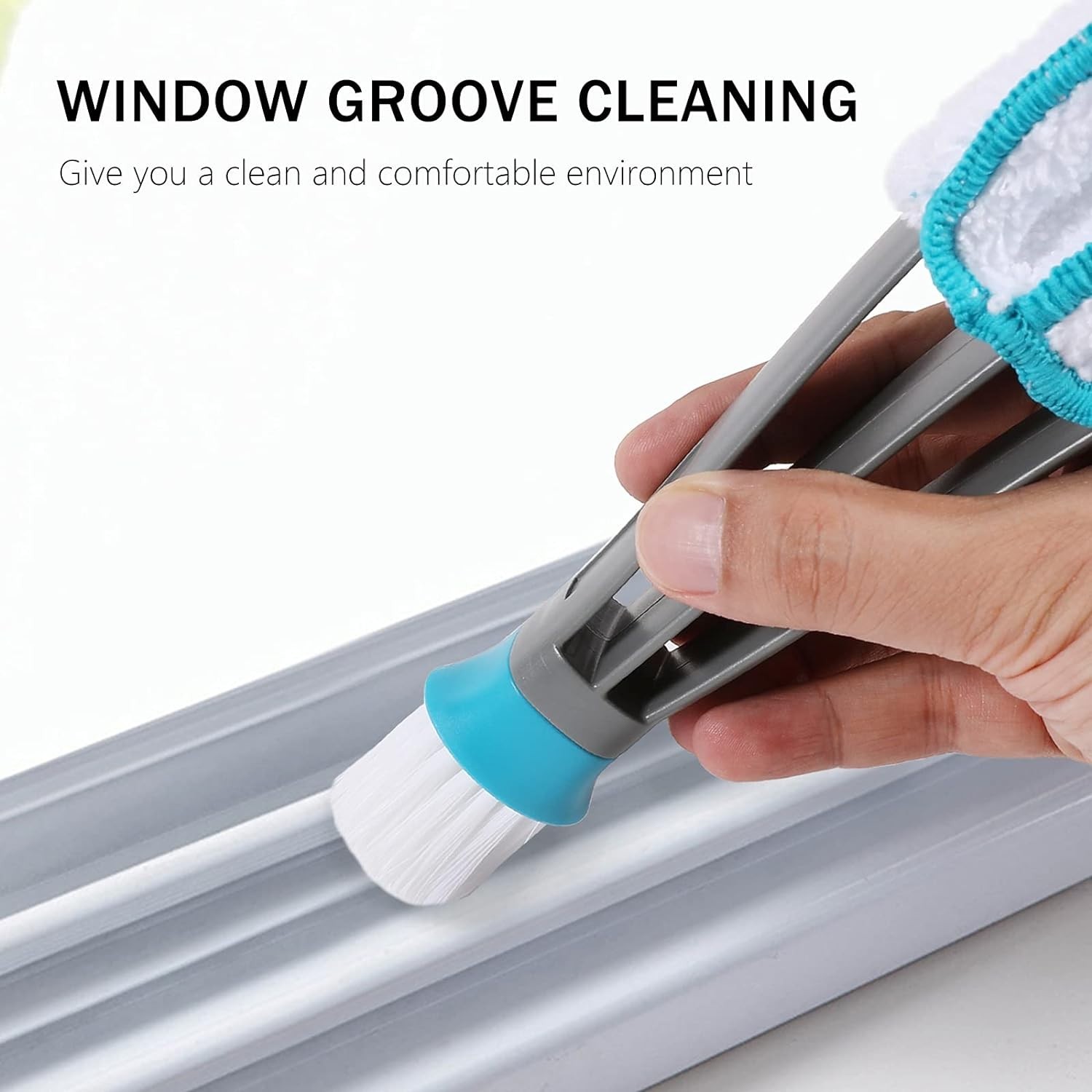 Luxury Blind Duster with 5 Microfiber Sleeves – Effortless Window Cleaning Tool