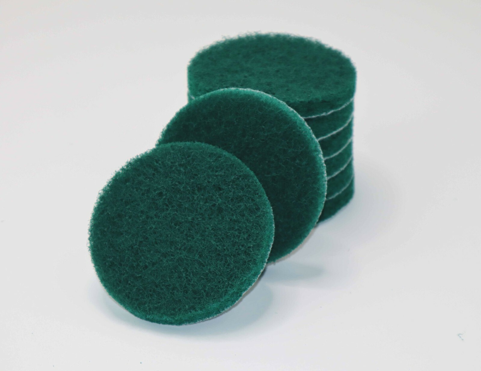 8pc Drill Brush Replacement Scour Pads Green 4″ Round for Power Scrubber Driver