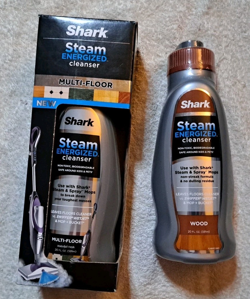 Shark Steam Energized Multi-Floor & Wood Cleanser 20 Oz Waterfall Fresh