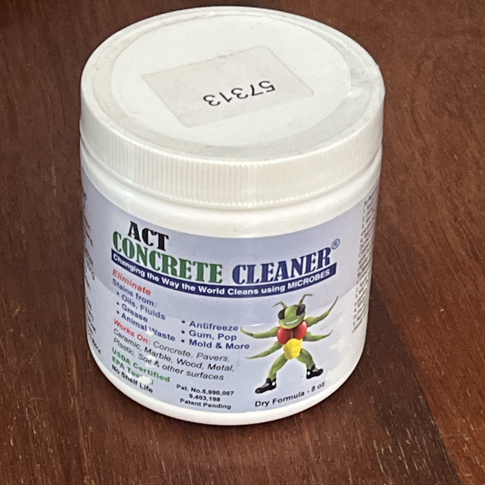 ACT Concrete Cleaner 8oz Eco Friendly Covers 50sqf Stain Remover Grease Oil Wood