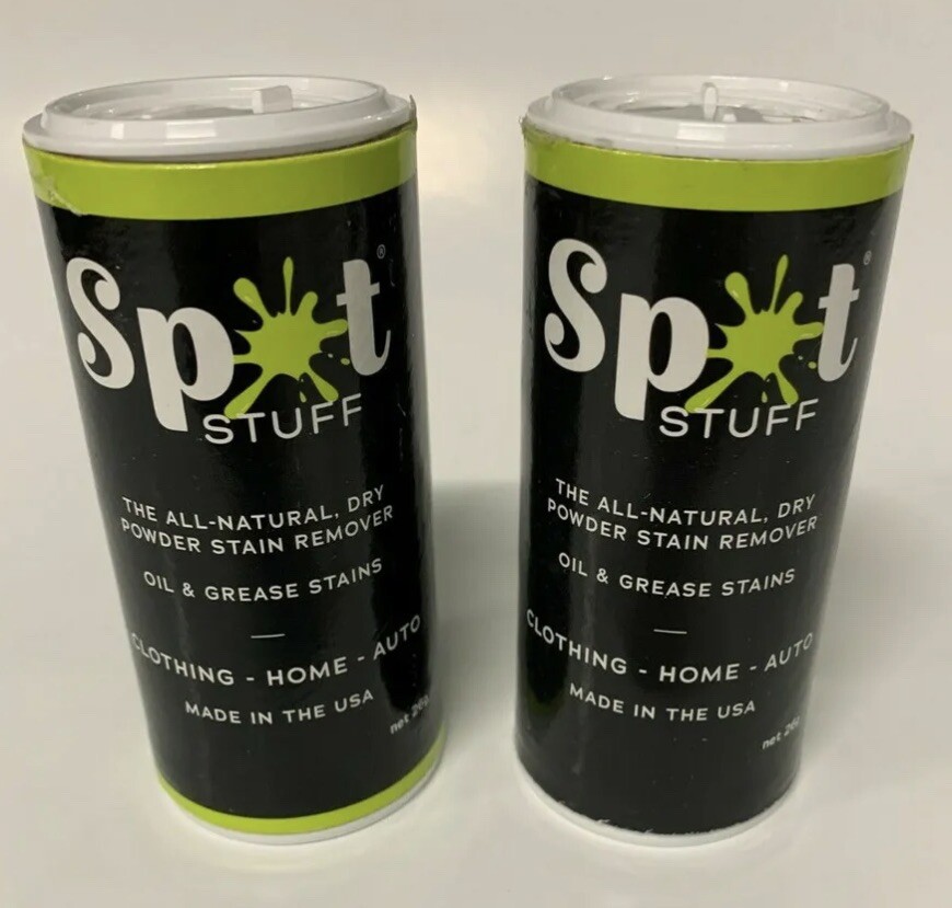 SPOT STUFF Oil & Grease Stain Remover 6 Bottles All Natural Fabric Laundry Auto