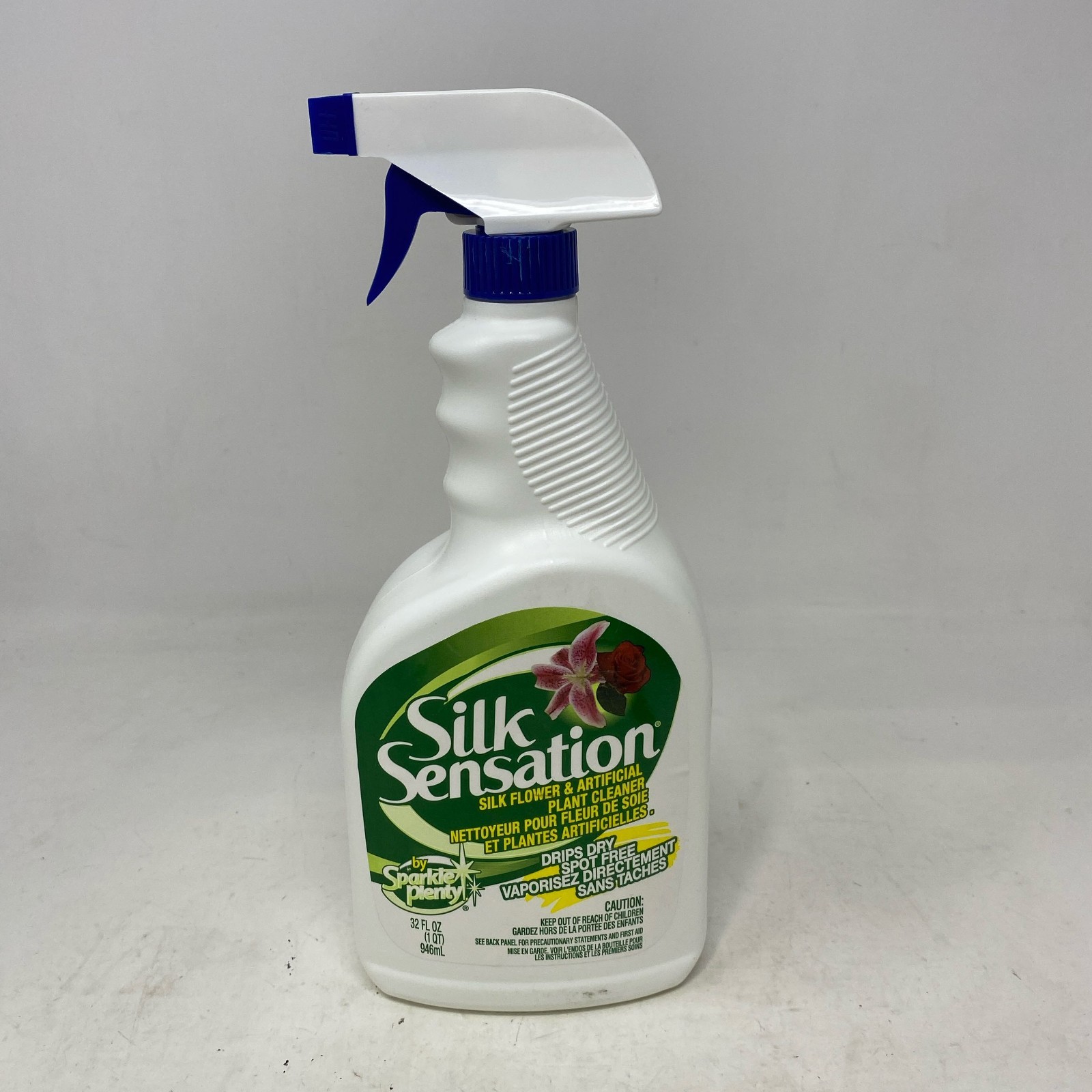 Sparkle Plenty Silk Sensation 32oz Plant Cleaner, White/Blue
