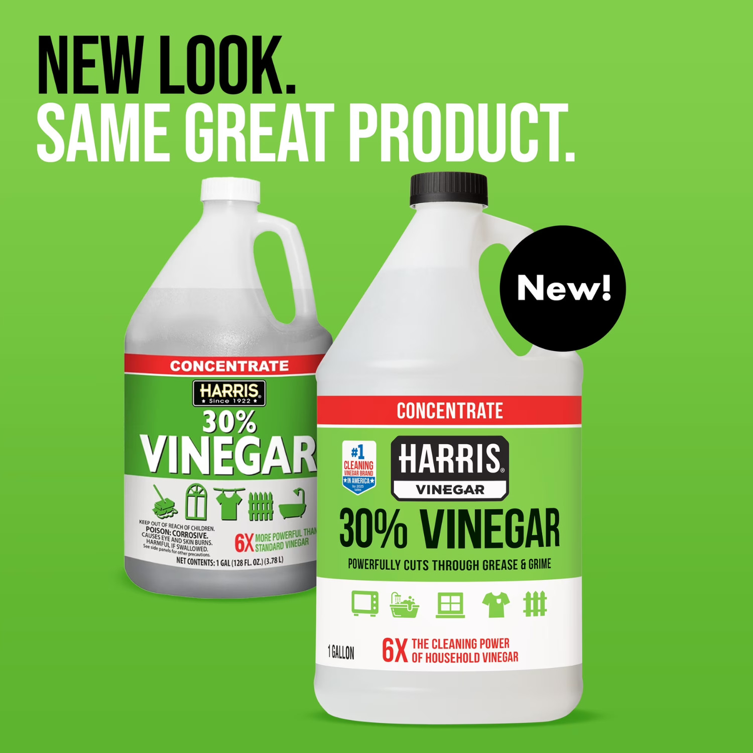 2 Pack Harris 30 Percent Concentrated Vinegar Cleaner 1 Gallon Home