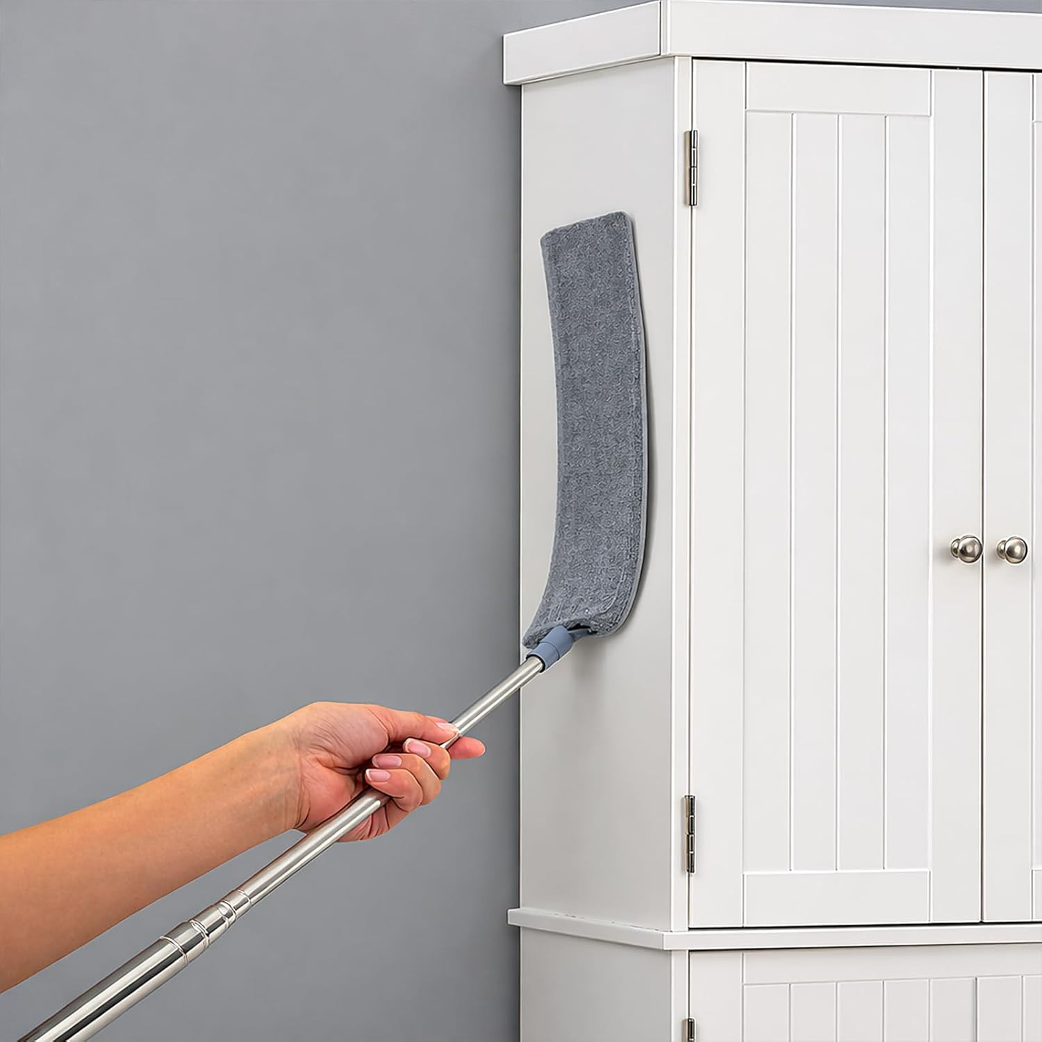 Retractable Gap Dust Cleaner with Extension Pole, Cleaning Tools with 3 Microfib