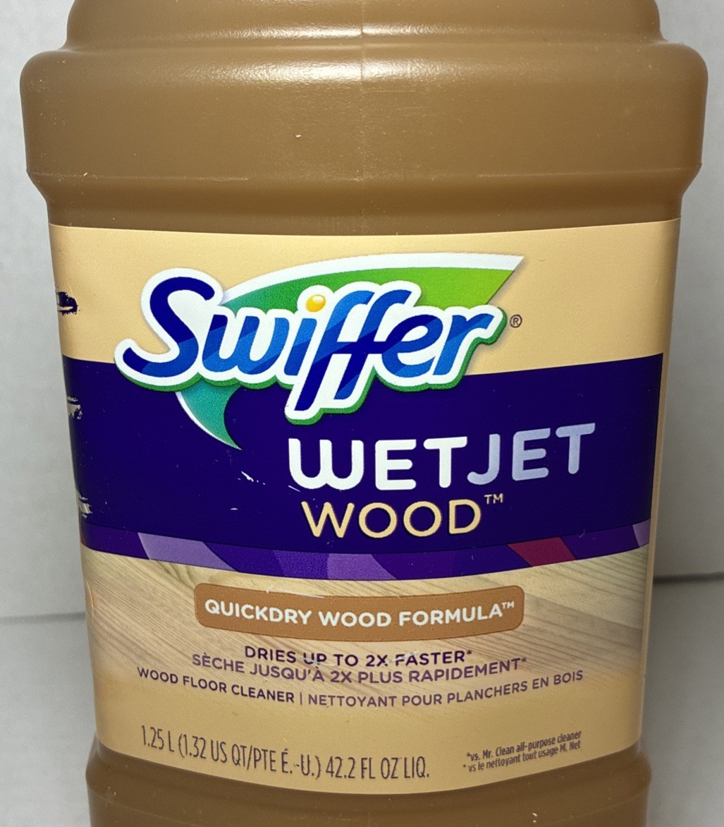 NEW Swiffer WetJet Liquid Refill Wood Floor Liquid Cleaner, 1.25 Liter Bottle