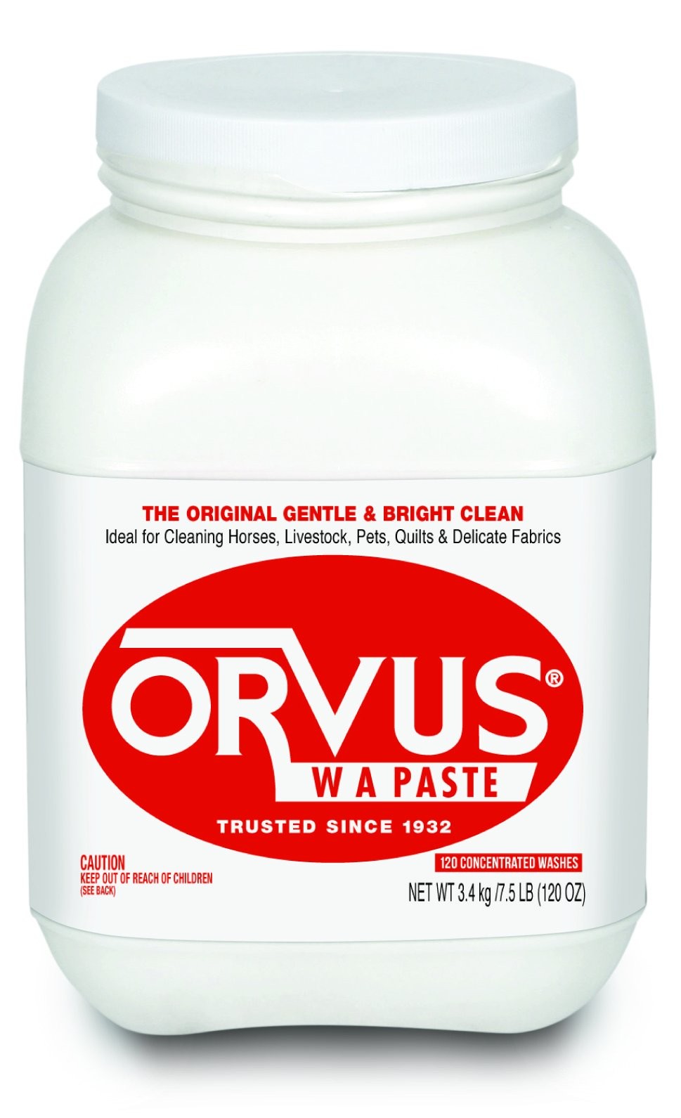 Orvus WA Paste Cleaner – 120oz.- Horse, Livestock and Dog Shampoo – Quilt, F…
