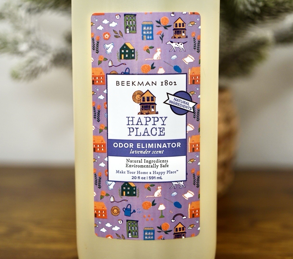 Beekman 1802 Happy Place Odor Eliminator Lavender (1) 20 oz. Bottle Refill New