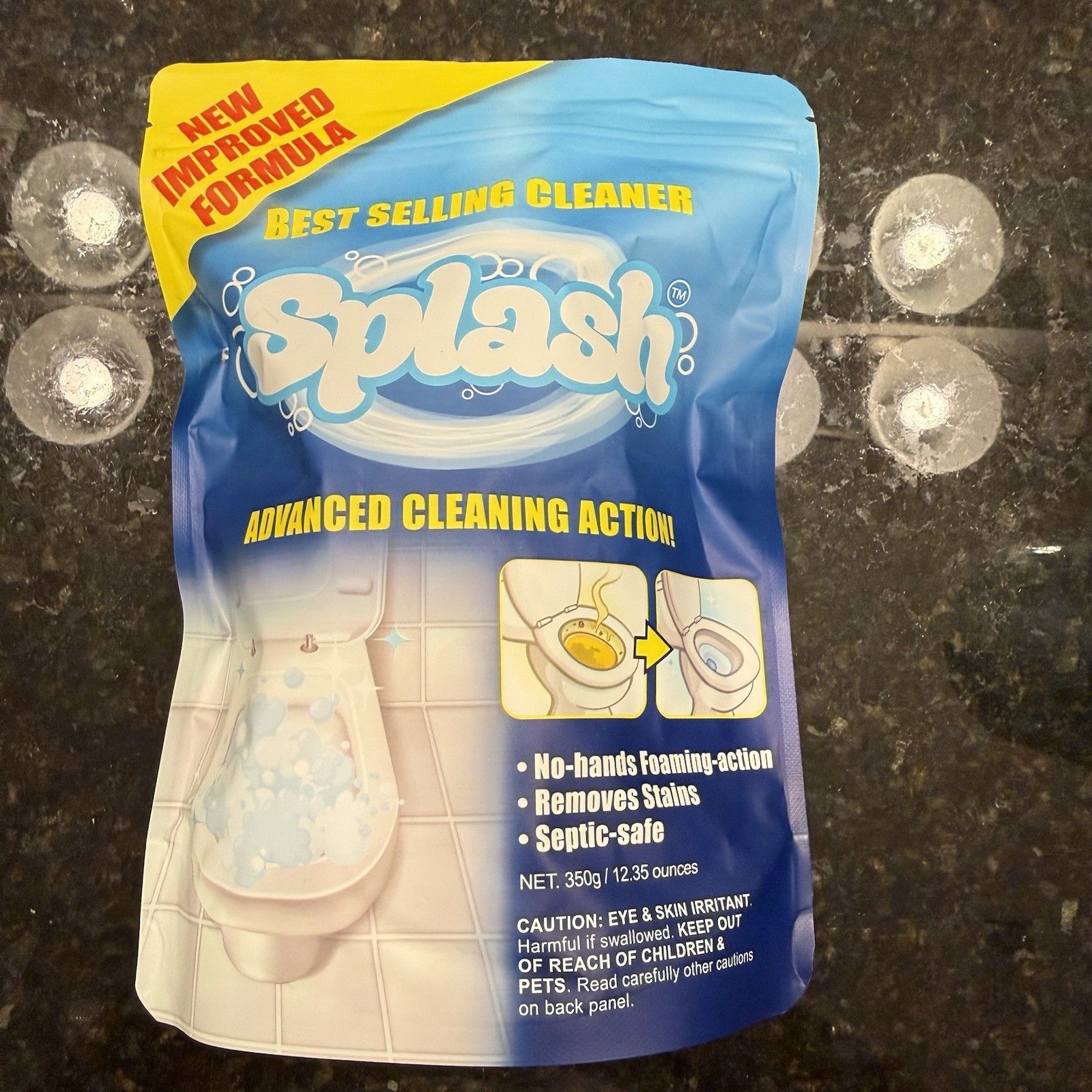 Splash Foaming Advanced Cleaner 350g 12.35oz Toilet Bowl Cleaning Powder 5/2026