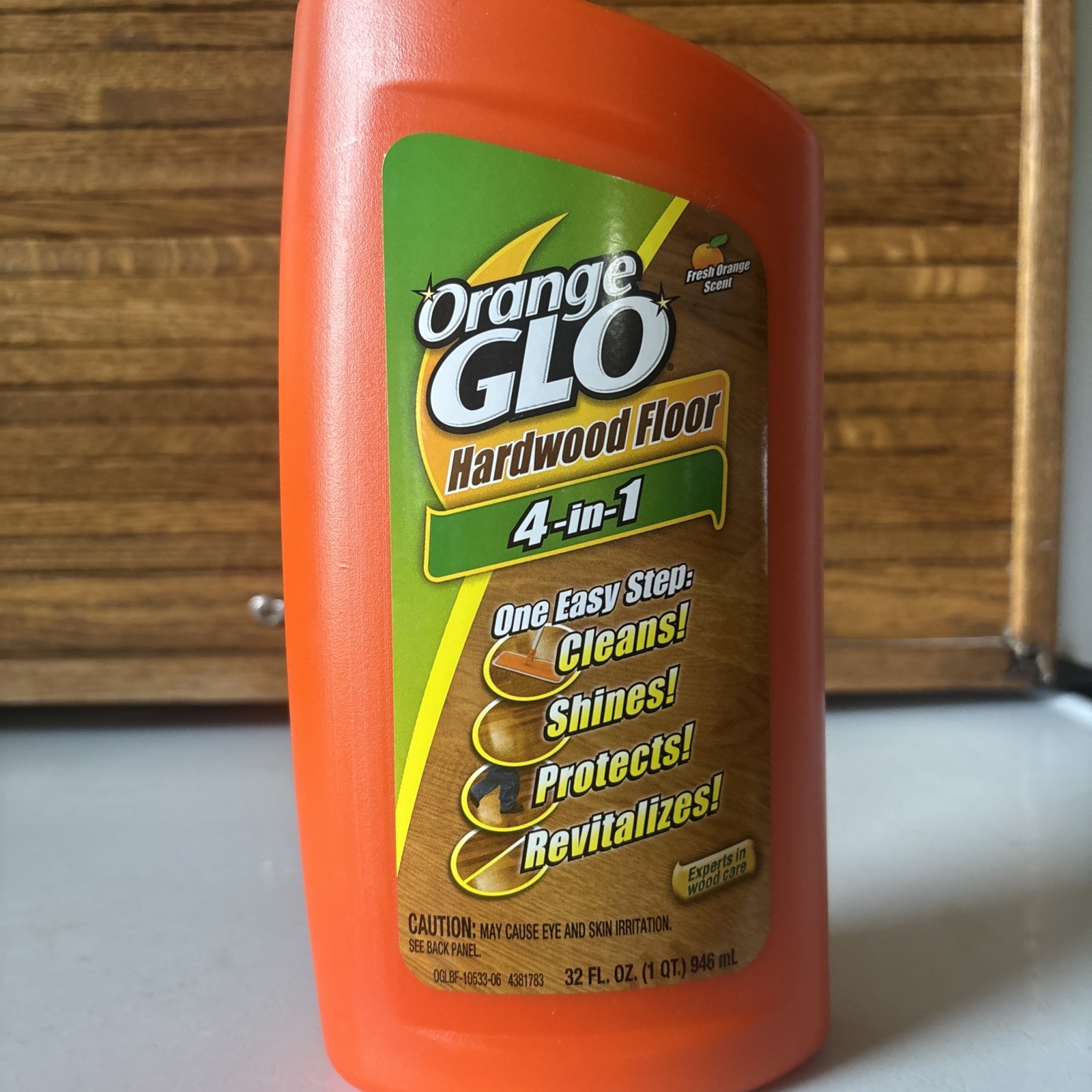 Orange Glo 4-in-1 Monthly Polish Hardwood Floor Shine & Protect 32oz – New