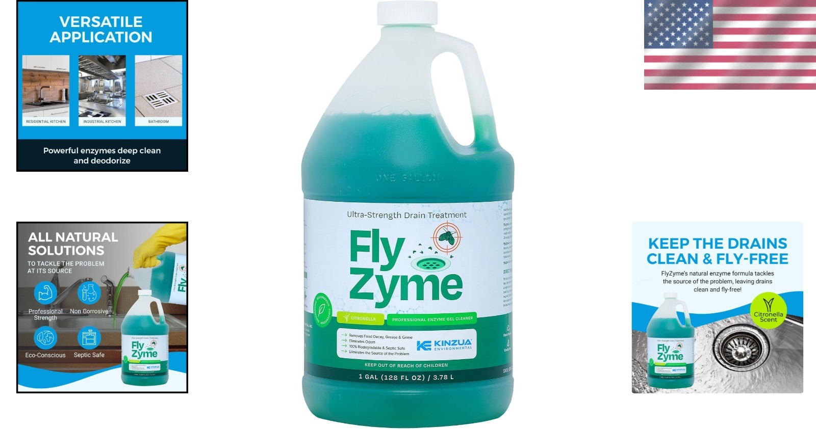 Enzyme Drain Cleaner for Pipes & Fruit Flies