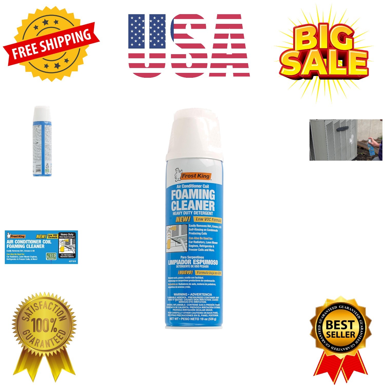 Foam Coil Cleaner, 1.18 Pound Pack of 1, 19 Ounce