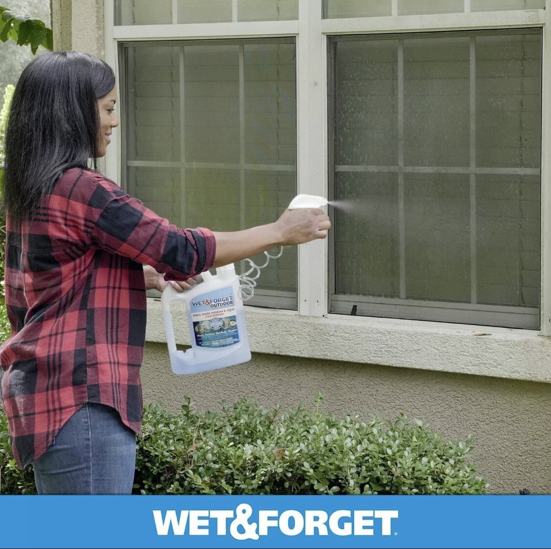 Wet & Forget Liquid Outdoor Surface Cleaner Ready Use Moss Mold Mildew Algae