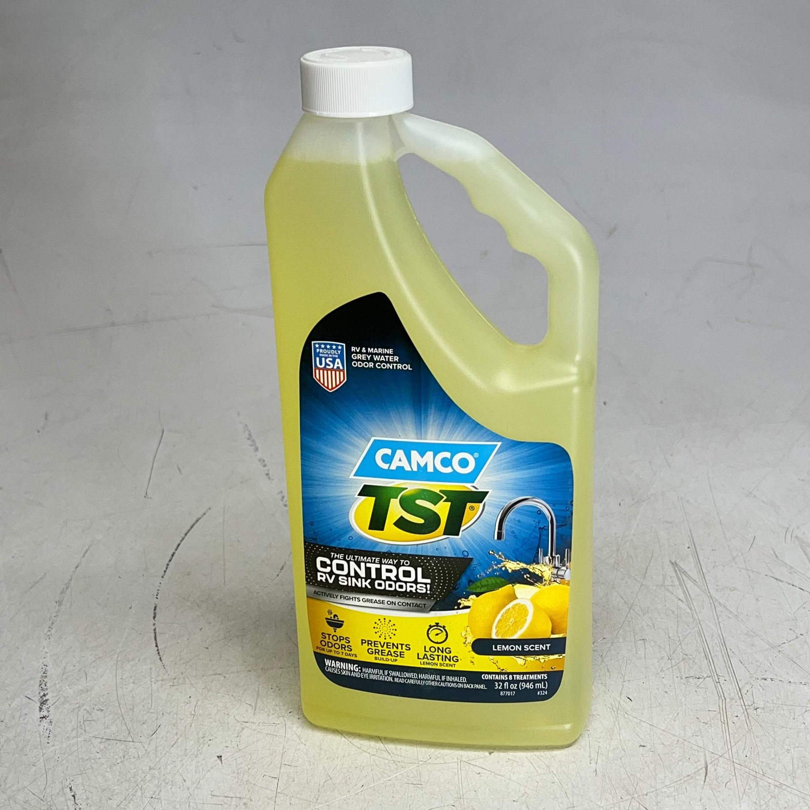 CAMCO (4 PACK) Tst Grey Water Control Rv Sink Odors Lemon Scent 32 fl oz 40252