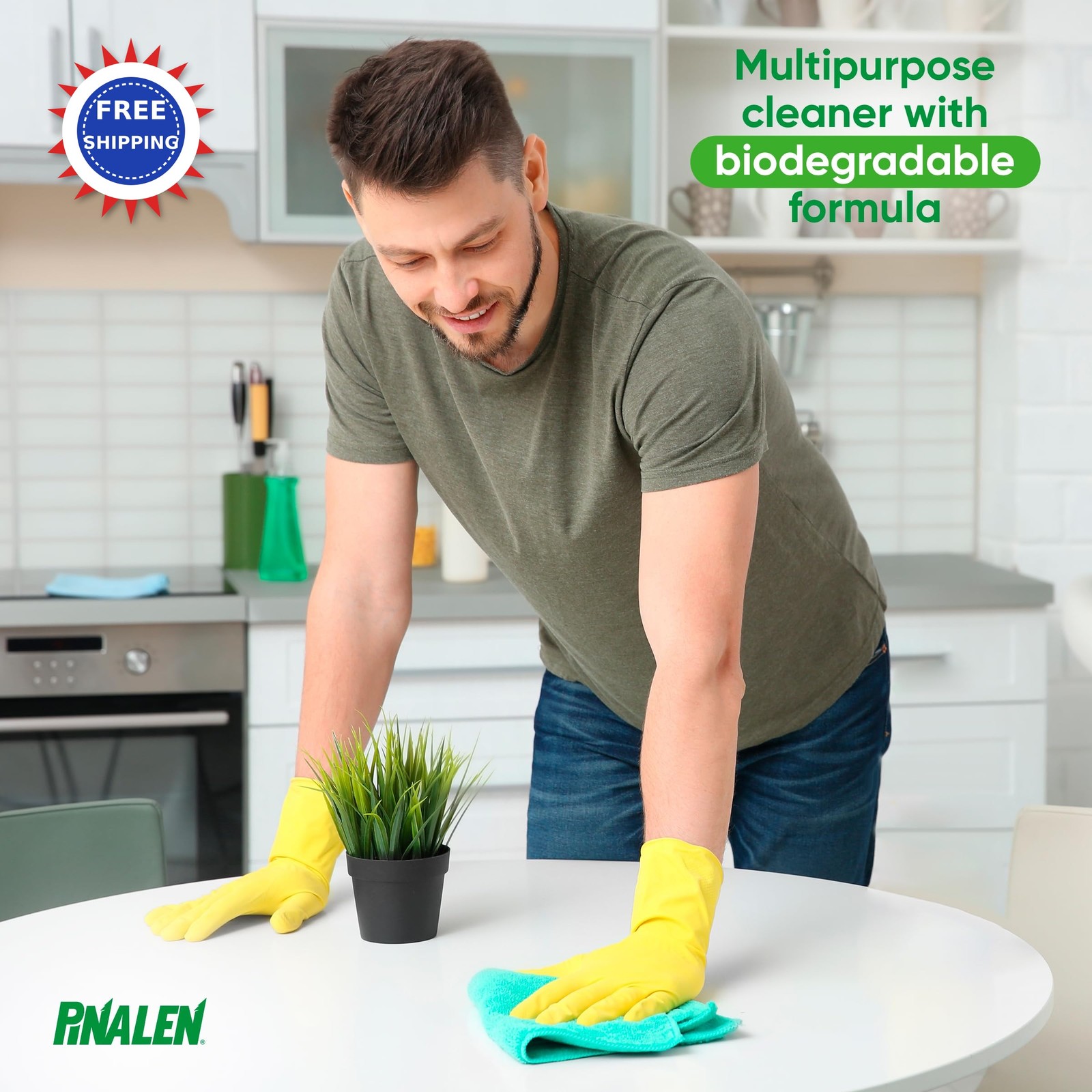 Cleaner 28 Fl Oz PINALEN 2X Fresh Pine Scent Multipurpose Concentrated Kitchen