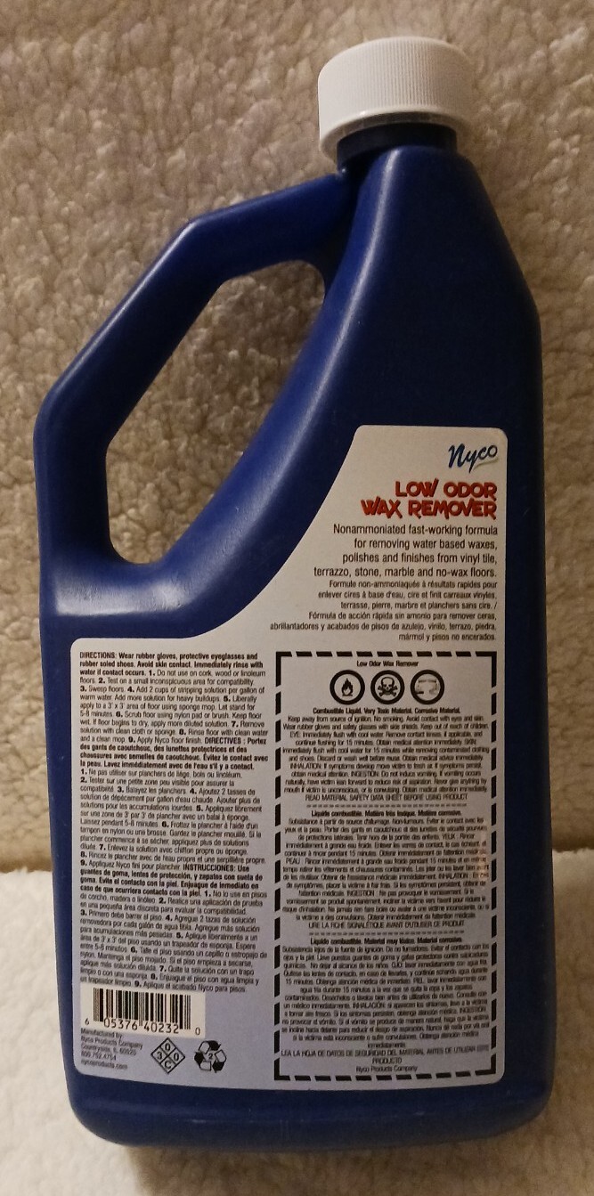 Nyco Products Low Odor Wax Remover 32 FL Oz
