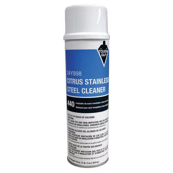 Manufacturer Varies Stainless Steel Cleaner, Citrus, 20 oz. 24Y898 Manufacturer