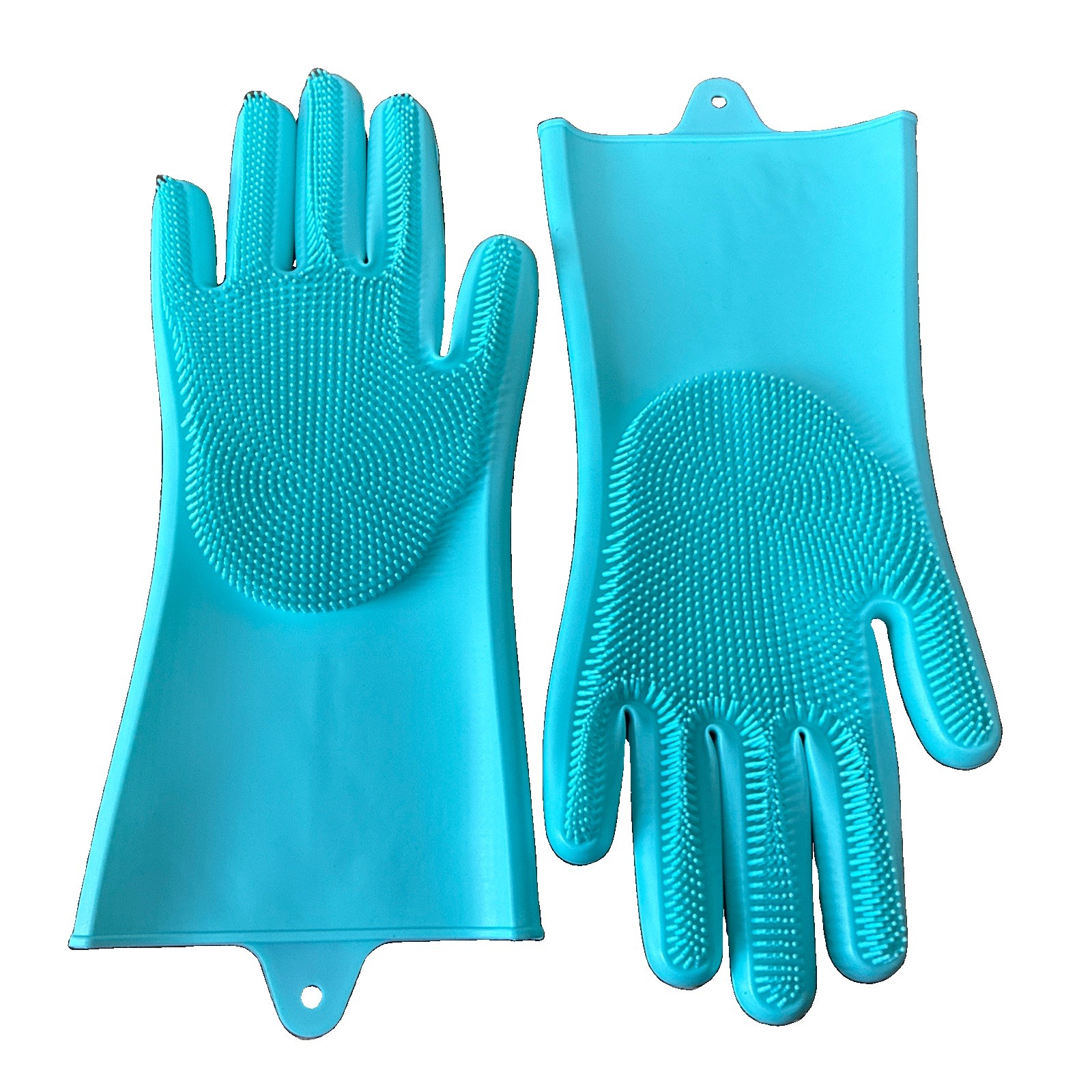 Magic Silicone Gloves with Cleaning Brush Scrubber Silicone Dishwashing Gloves