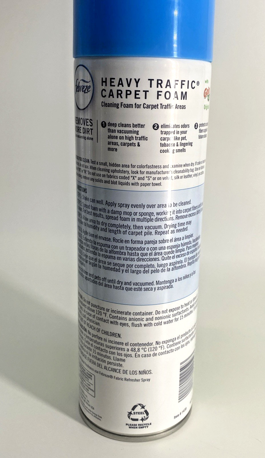 Febreze Heavy Traffic Carpet Cleaner Foam Gain Scent 22oz Bissell LOT Of 4