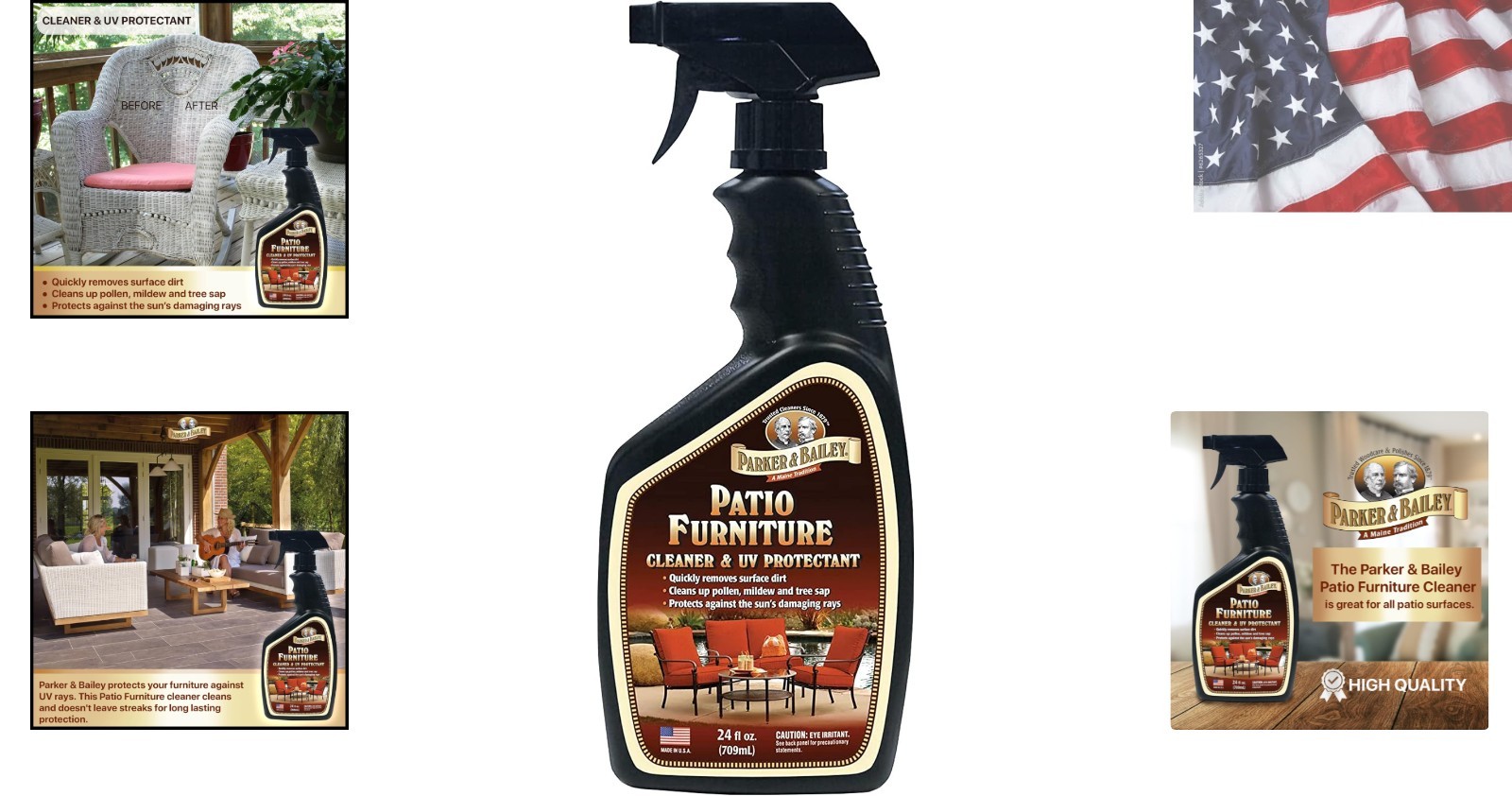 Patio Furniture Cleaner Spray – Outdoor Furniture & Cushion Cleaner with UV P…