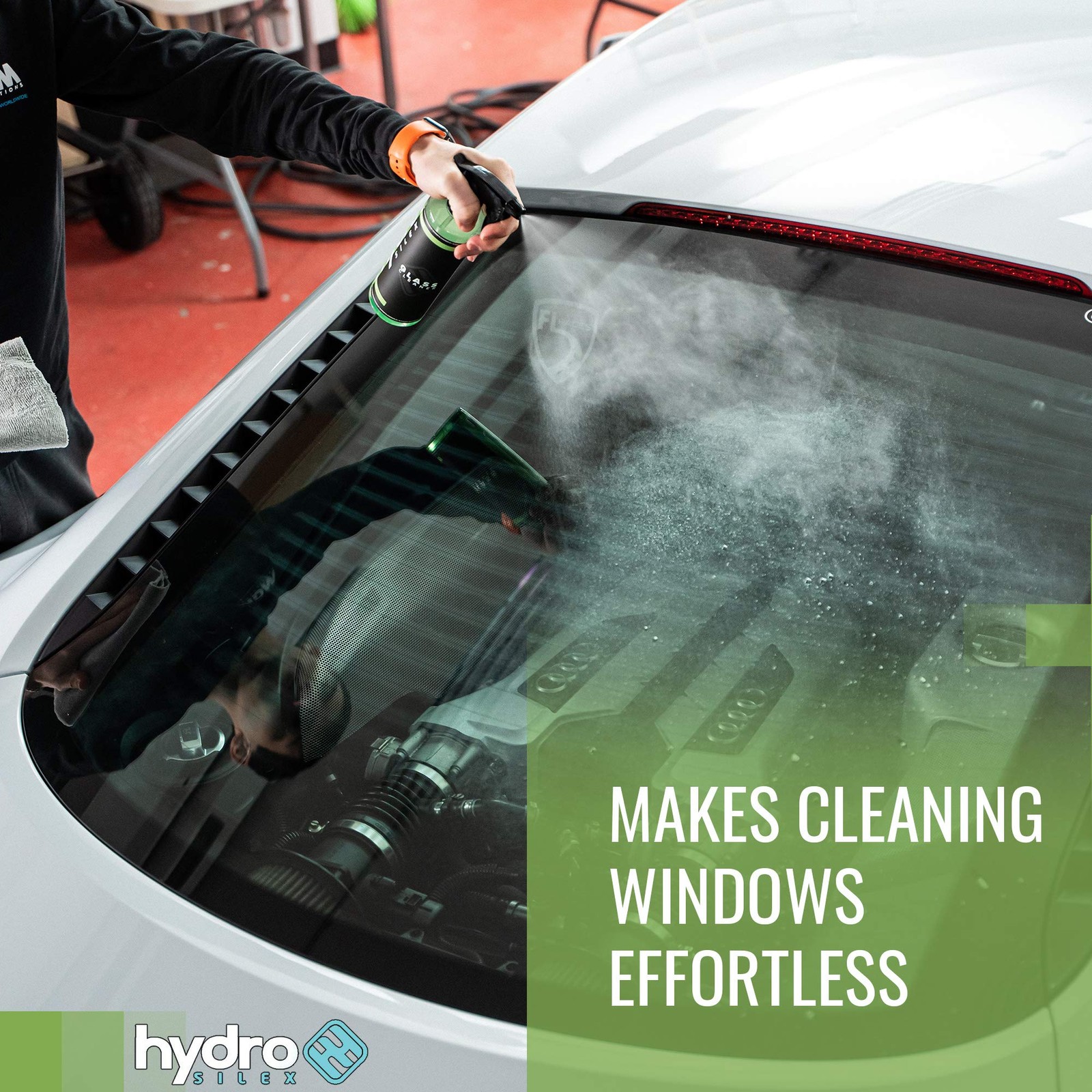 Glass Cleaner (16oz) | SiO2 Infused Ceramic Glass Cleaner for Auto Glass & Wi…
