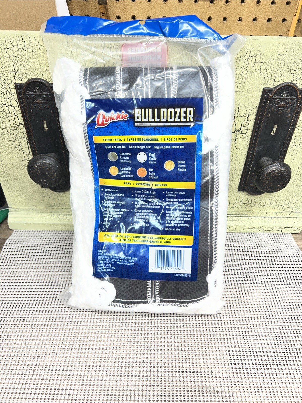 Quickie BULLDOZER Microfiber 24″ Dust Mop Refill #0694M