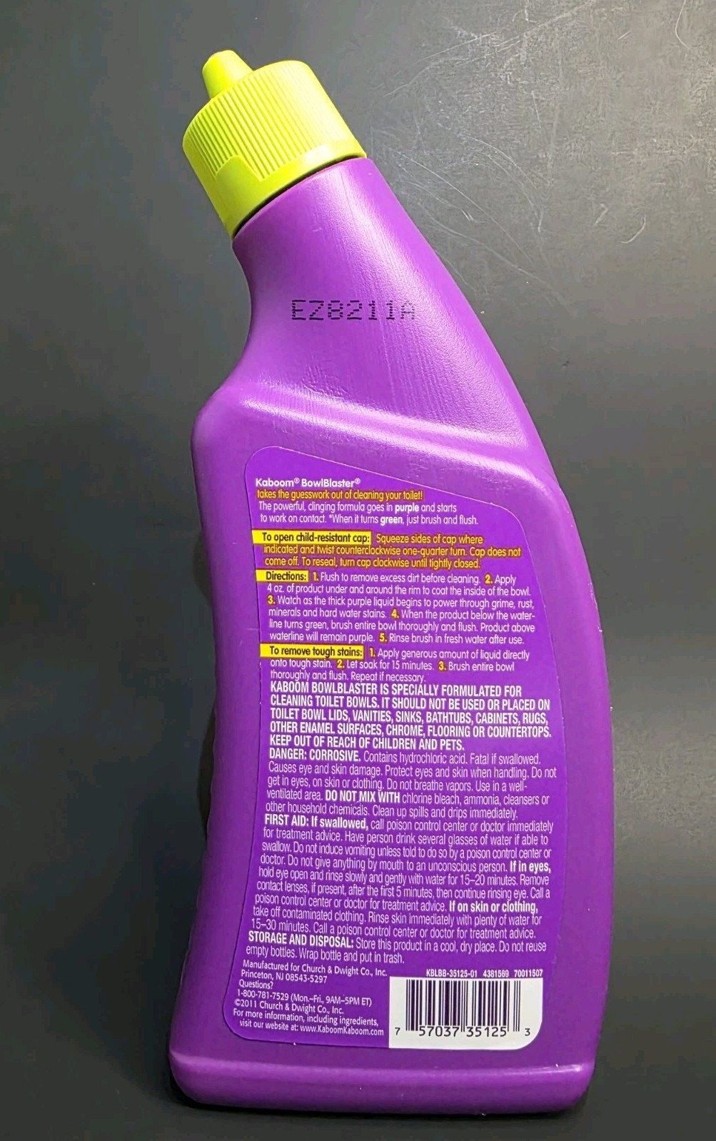 (1) KABOOM BowlBlaster Toilet Bowl Cleaner Gel~Sparkling Clean Scent~24 oz.