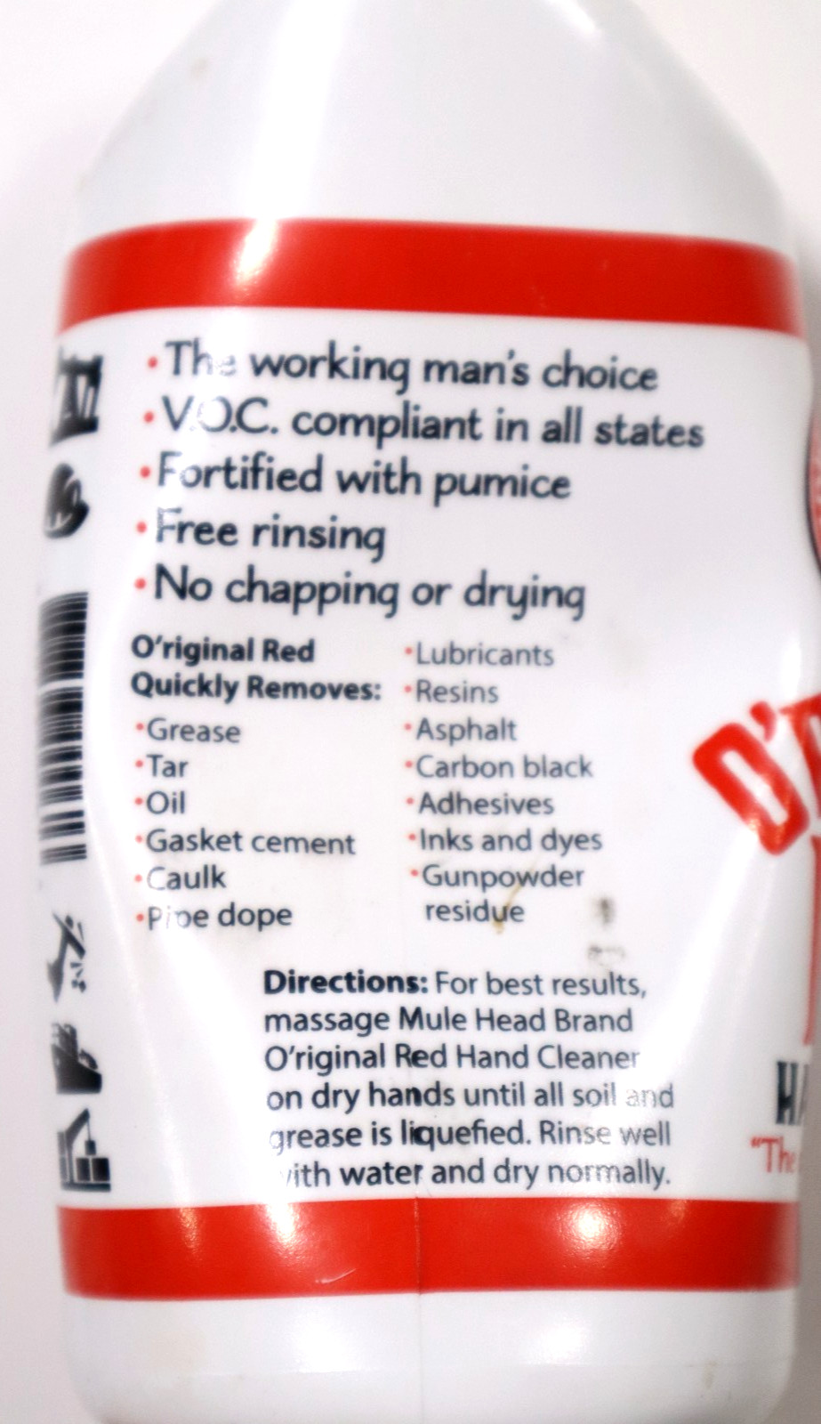 16 oz. ORIGINAL RED HAND CLEANER MHC-OR-16