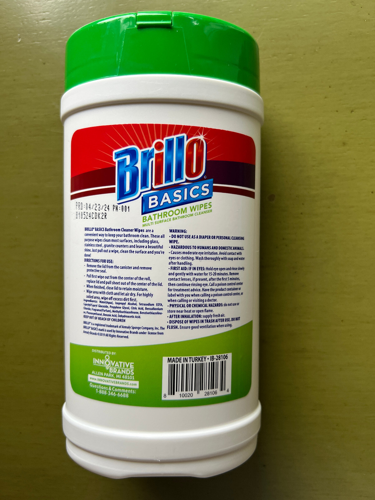 Brillo Basics Cleaning Wipes Multi Surface Bathroom Cleanser 40ct *NEW*