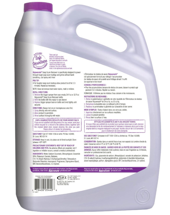 Scrub Free Soap Scum Remover Cleaning Formula – Spray and Rinse for Streak Free