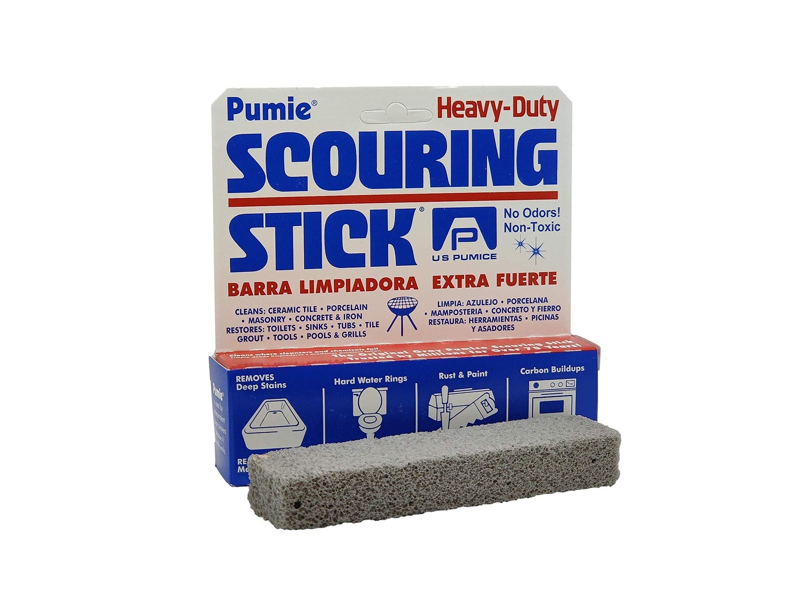 Pumie Scouring Sticks 4 Pack Eco Friendly Heavy Duty Stain Remover Cleaning Tool