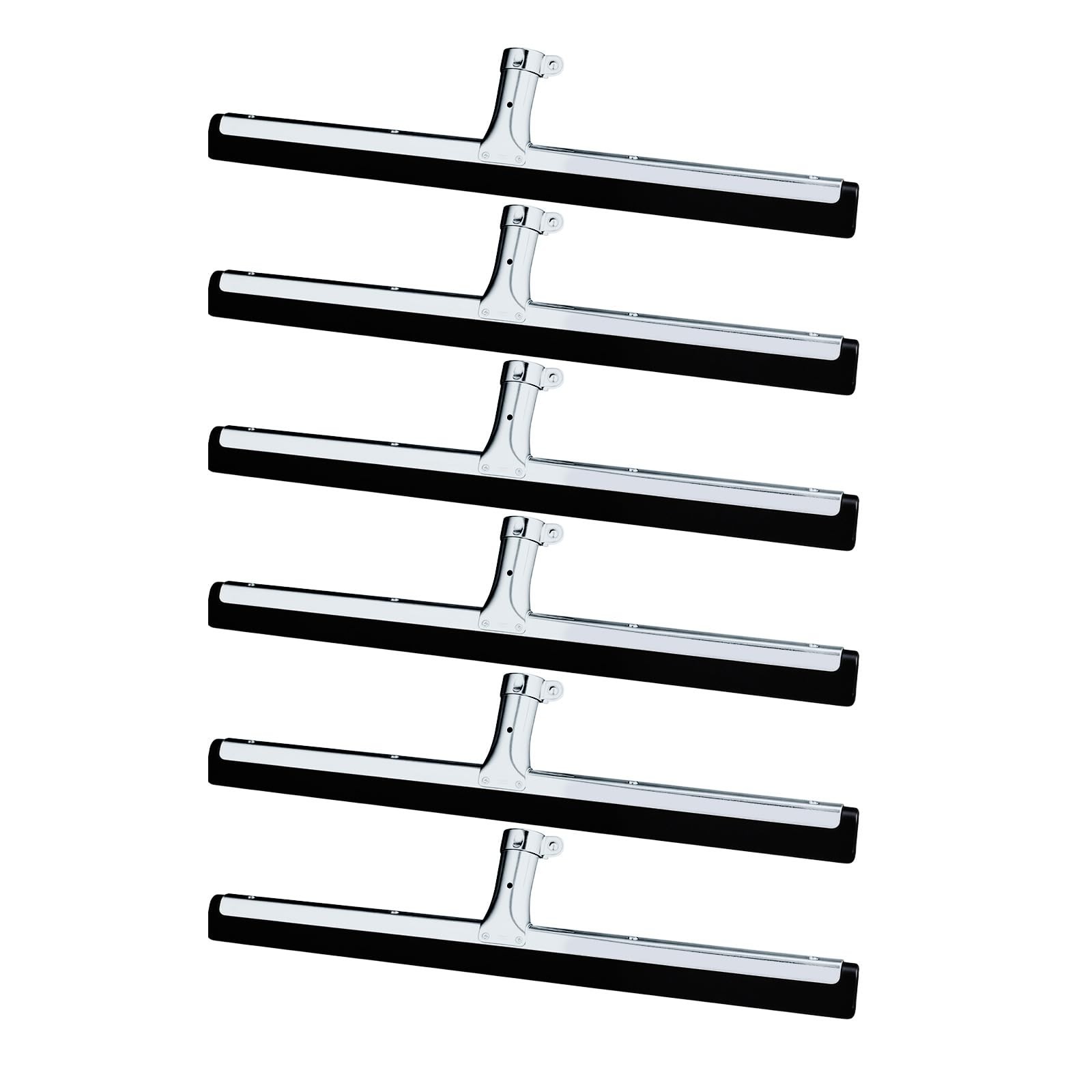 6pcs Heavy Duty 18″ Foam Floor Squeegee – Rubber Broom for Garage, Pool, Concret