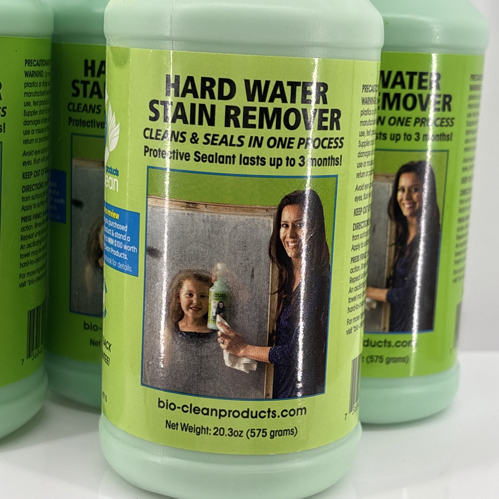 4 Bioclean Hard Water Stain Remover Cleans & Seals 20.3 oz Bottles (Lot Of 4)