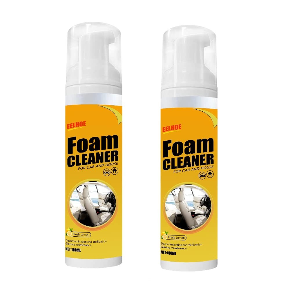 2Pcs Multipurpose Foam Cleaner Spray 100ml, Foam Cleaner for car and House Le…