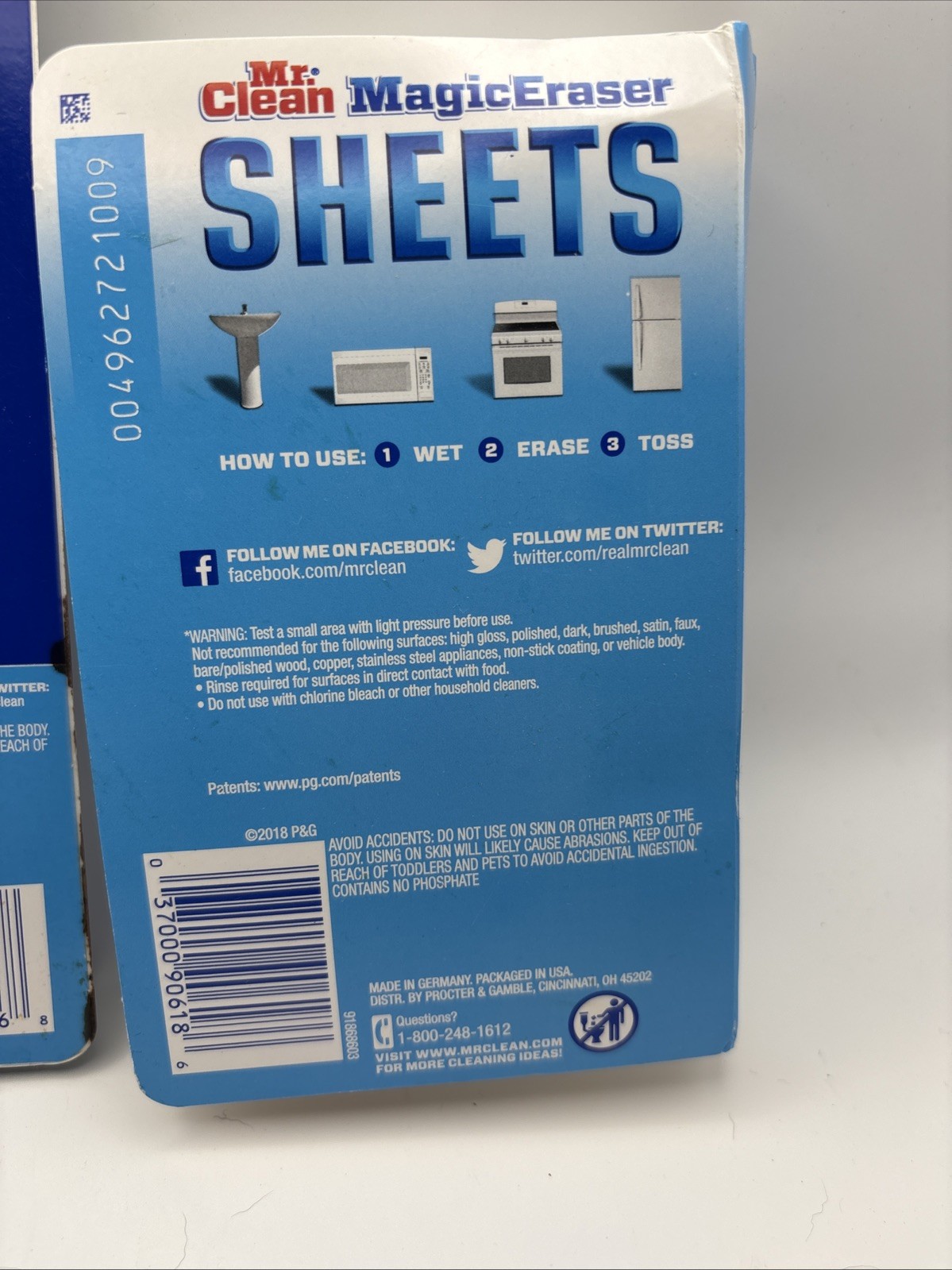 Mr. Clean Magic Eraser Sheets Thin Dry 8 Pk NIB 16 Pk Open 12 Left Total 20