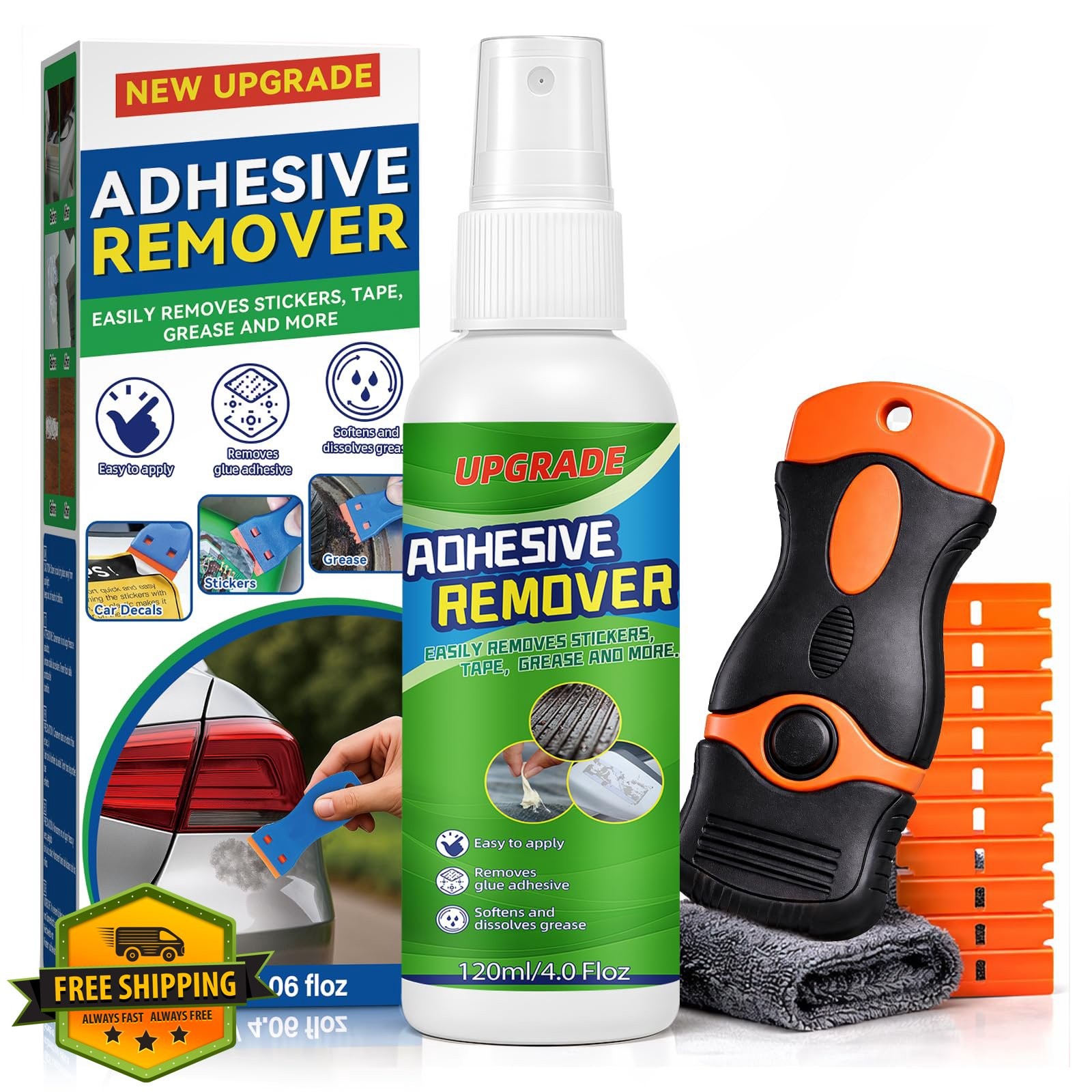 ECMOOMCE Adhesive Remover Spray Kit