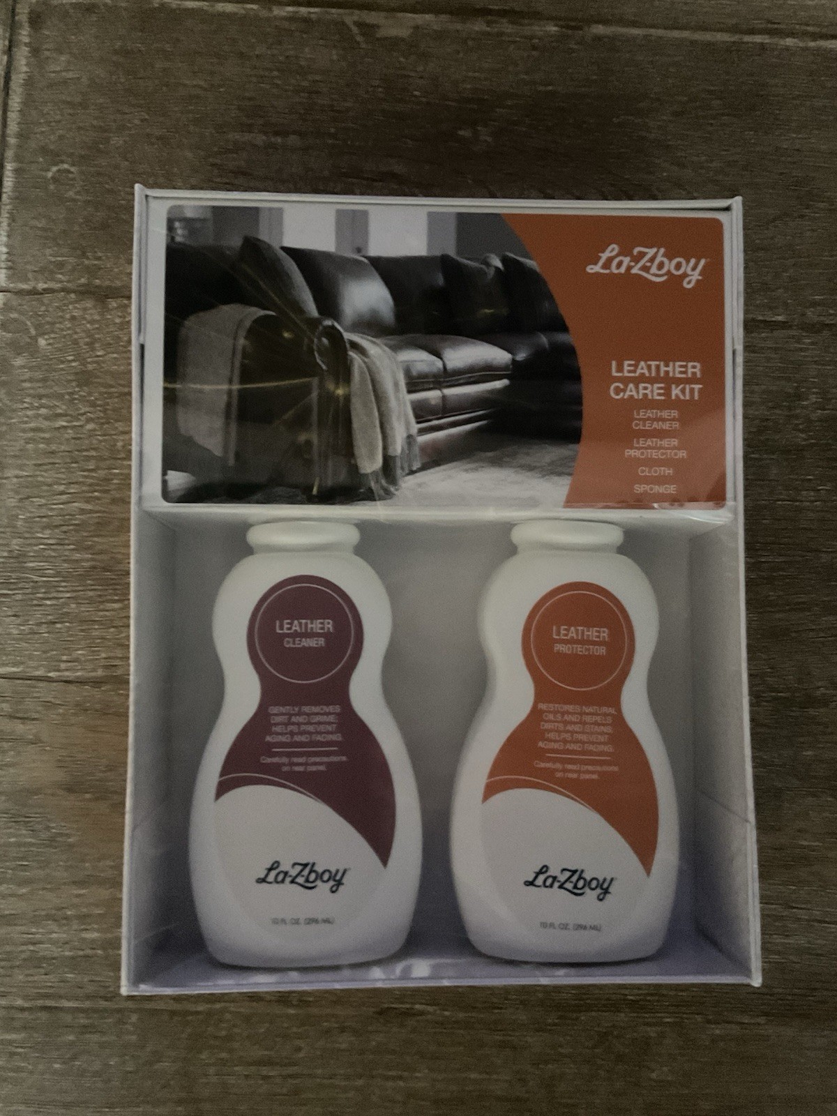 La-Z-boy Leather Care Kit Cleaner & Protector 10 fl oz Bottles Sealed NEW