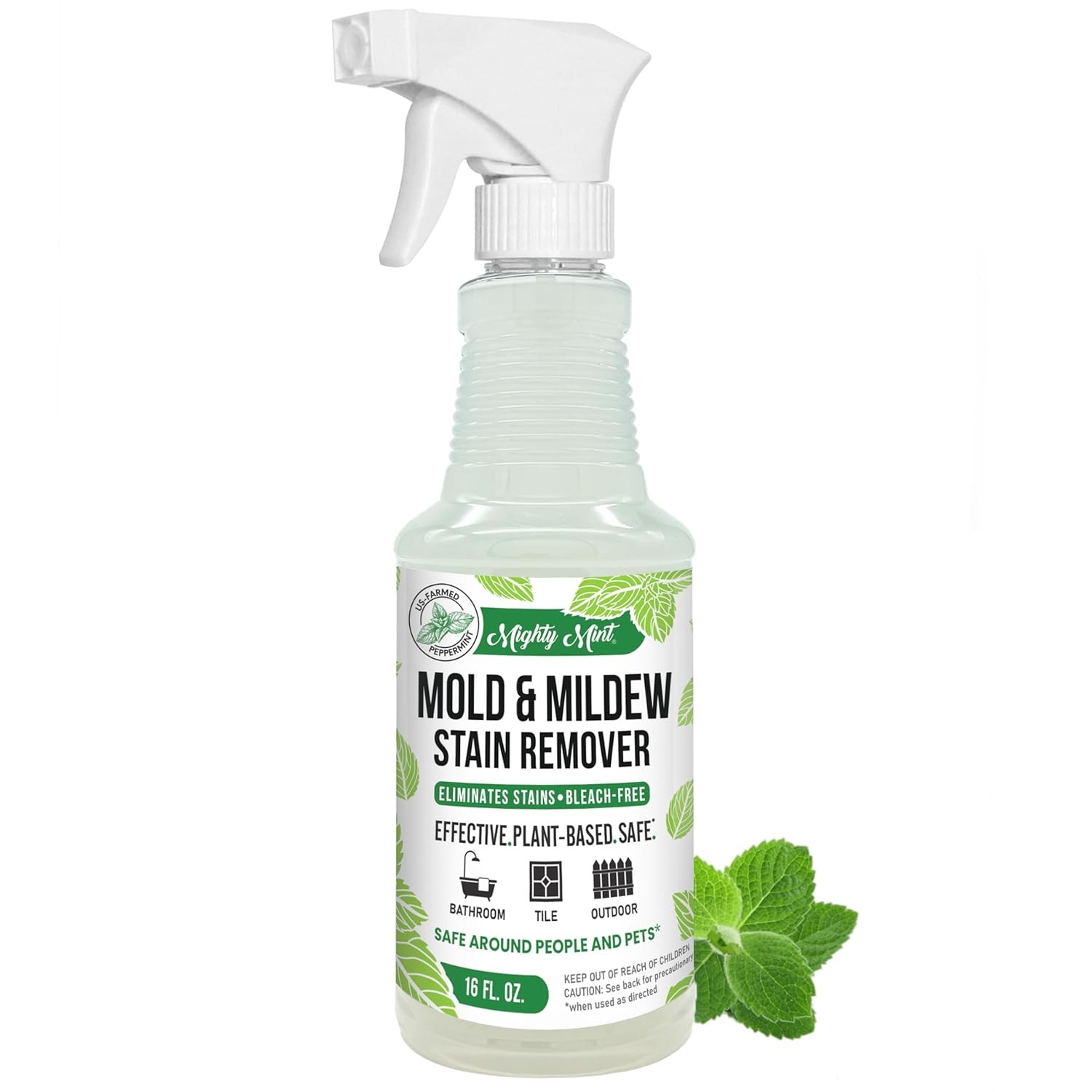 Mold & Mildew Stain Remover Spray Bathroom Kitchen Shower Cleaner Mighty Mint
