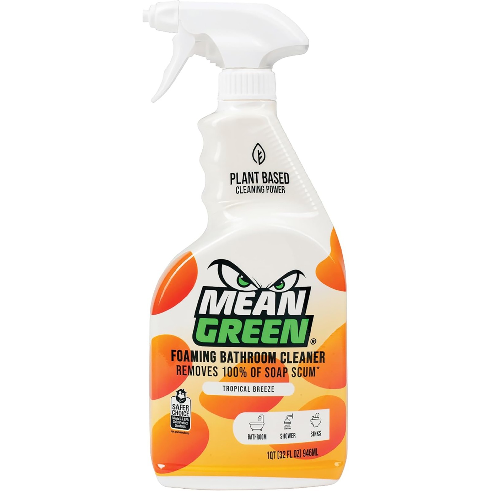 Mean Green Non-Concentrated Ready-to-Use Bathroom Cleaner, Tropical Breeze, 32 O
