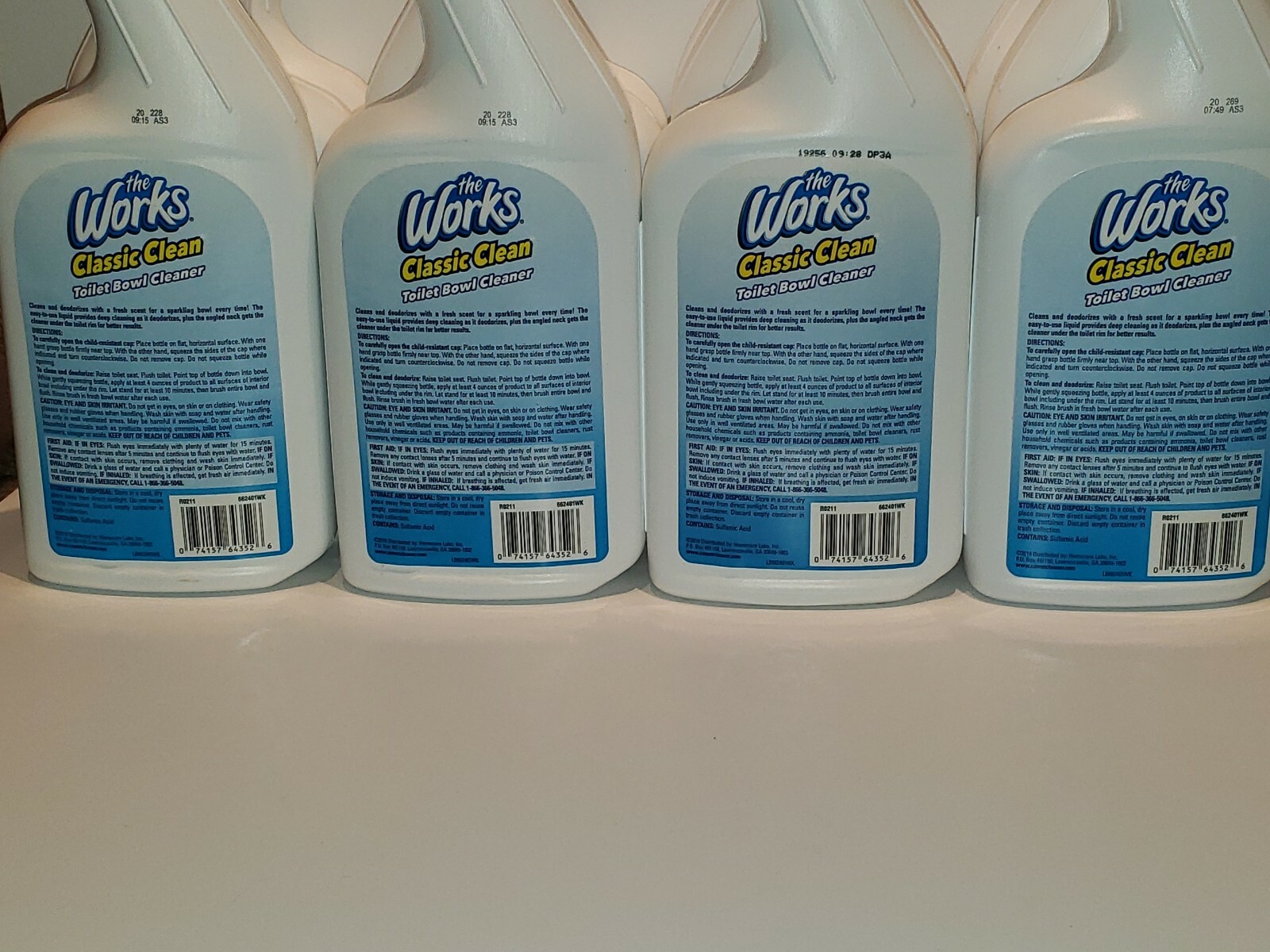 Lot Of 24 Toilet Bowl Cleaner, The Works 24 fl oz x 24 Bottles