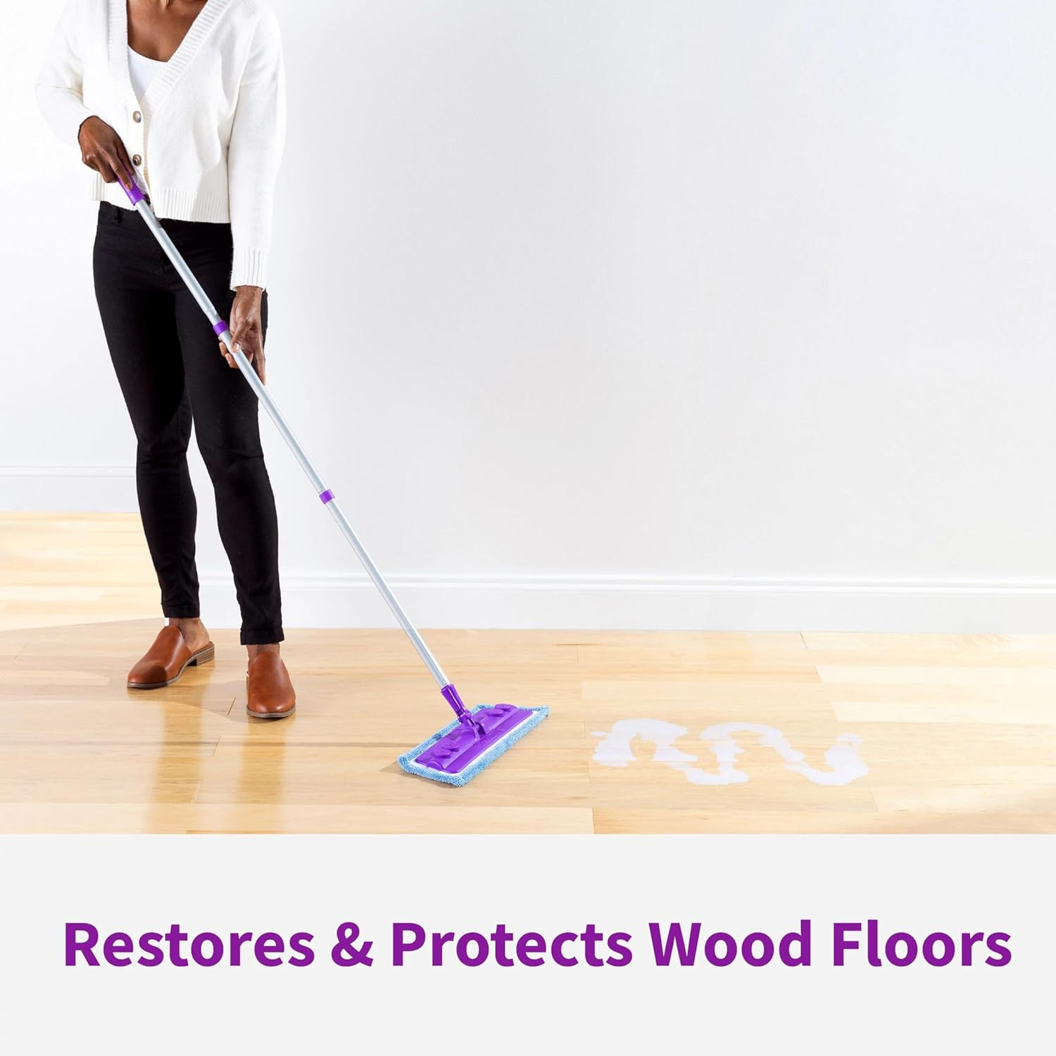 Professional Wood Floor Restorer Fills Scratches, Shines and Protects Wood Floor