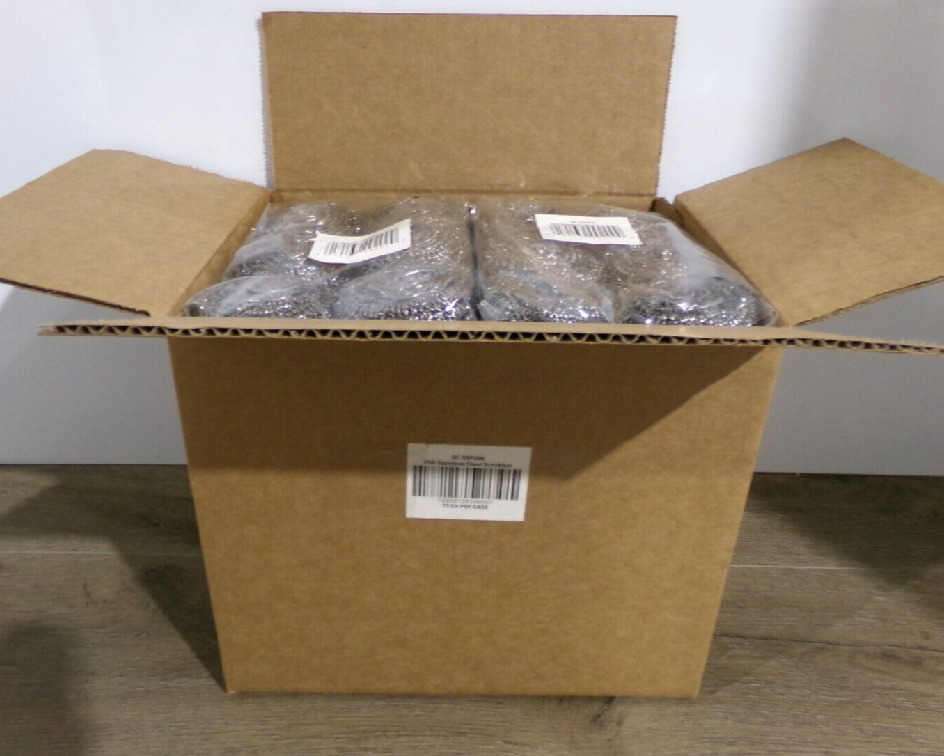 Case of 72 – 35G Stainless Steel Scrubbers, SC-SSP200, New S1