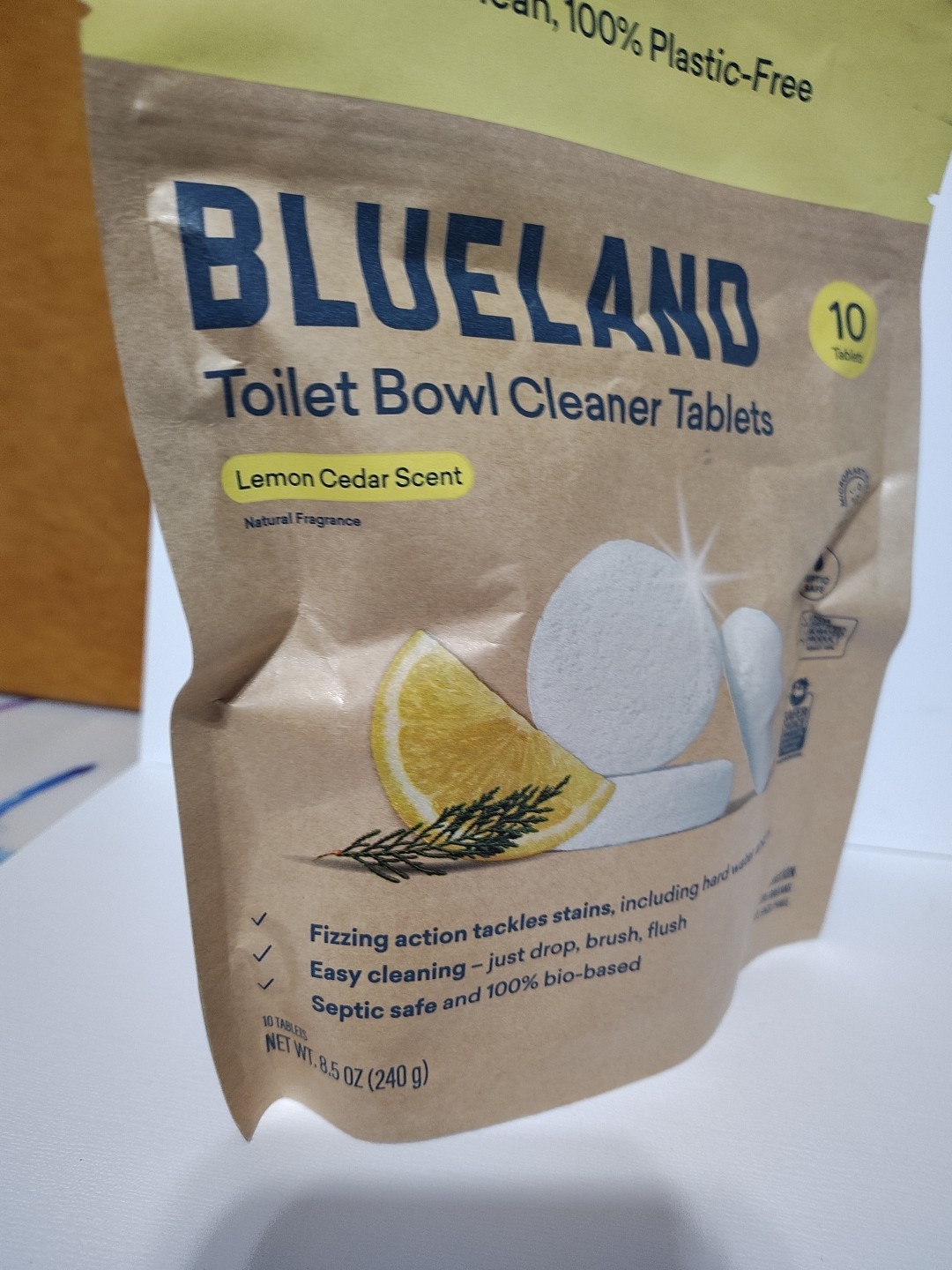 Blueland Toilet Cleaner Tablets Lemon Cedar Scent 10 Tablets