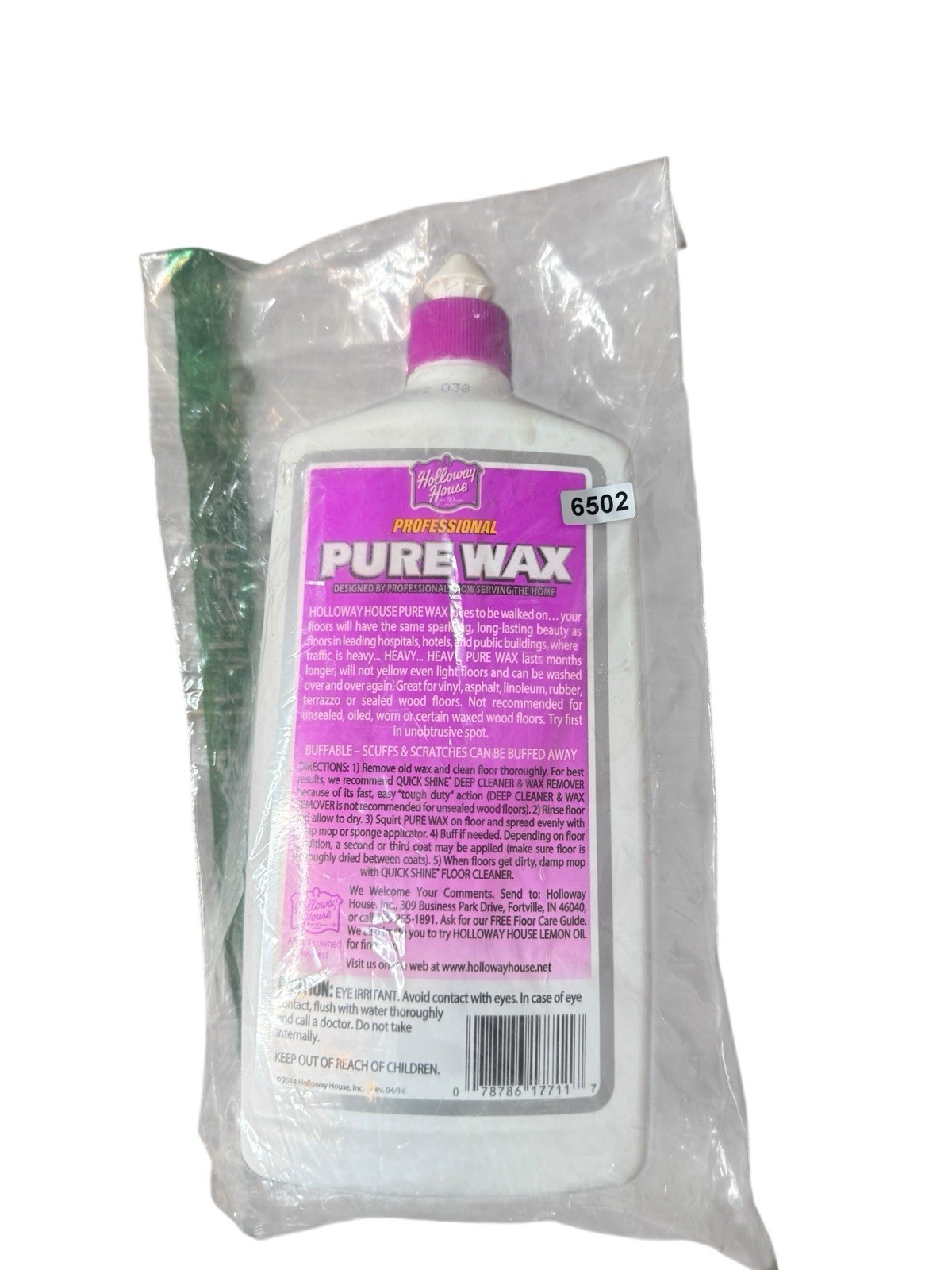 Holloway House Pure Wax 27 oz new never used For Regular and hardwood floors