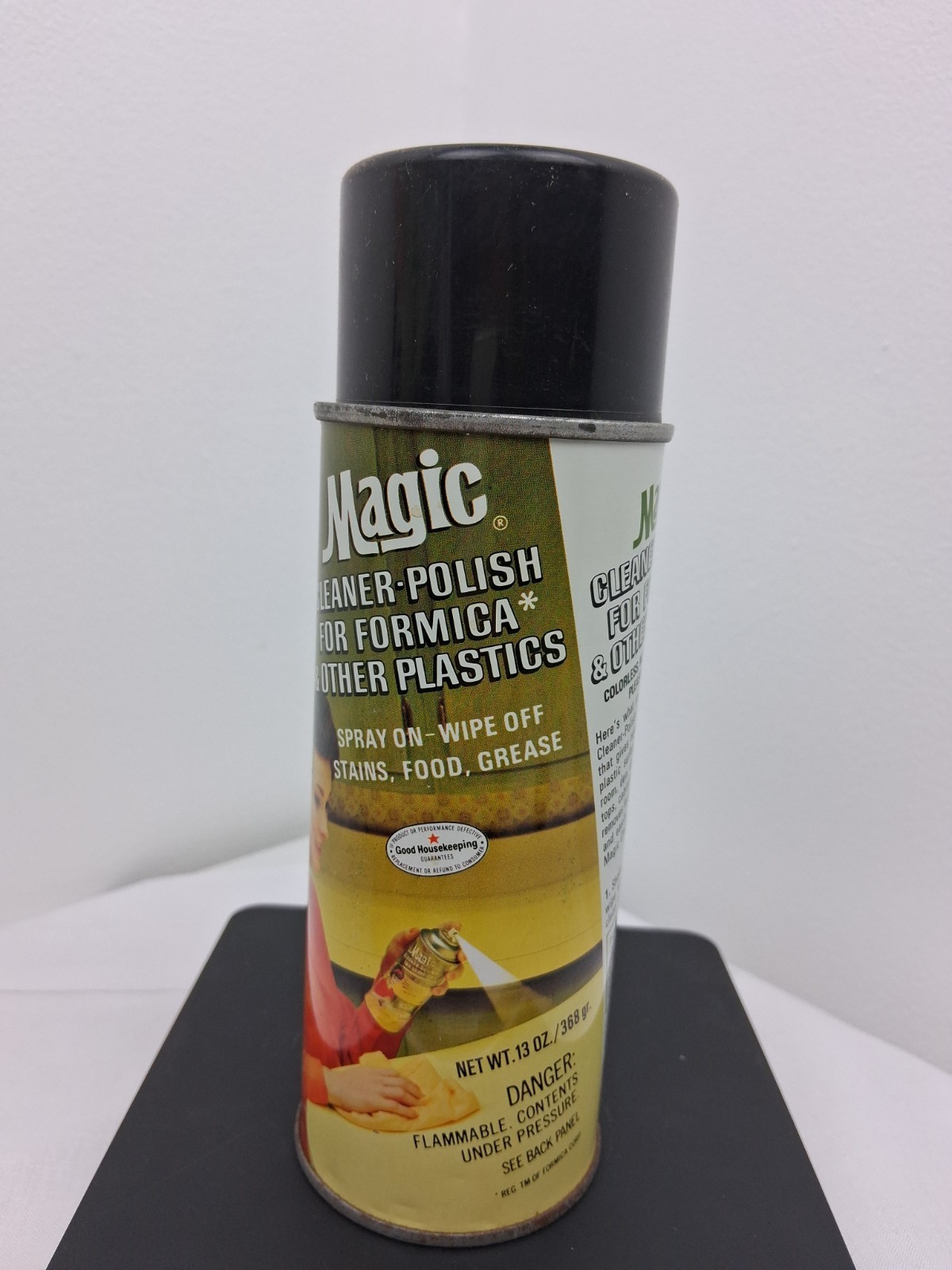 Vtg Magic Cleaner Polish Formica 13 Oz Can Good Housekeeping 1950’s Graphics 75%