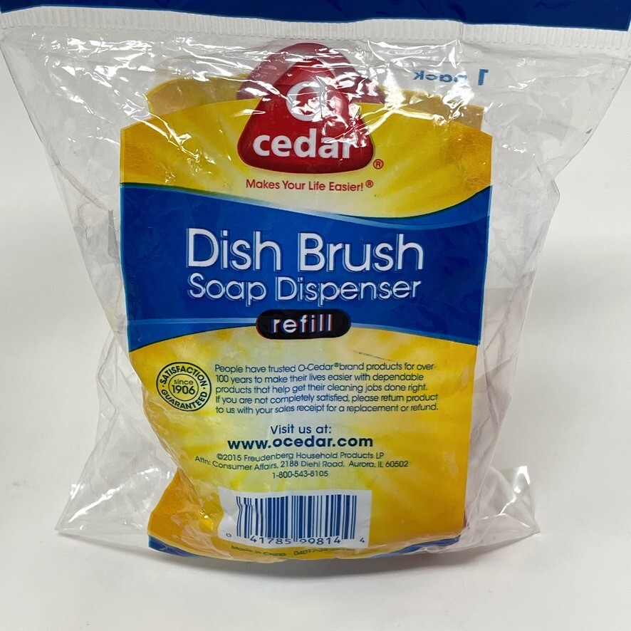 O’ Cedar Dish Brush Soap Dispenser – Refill NEW