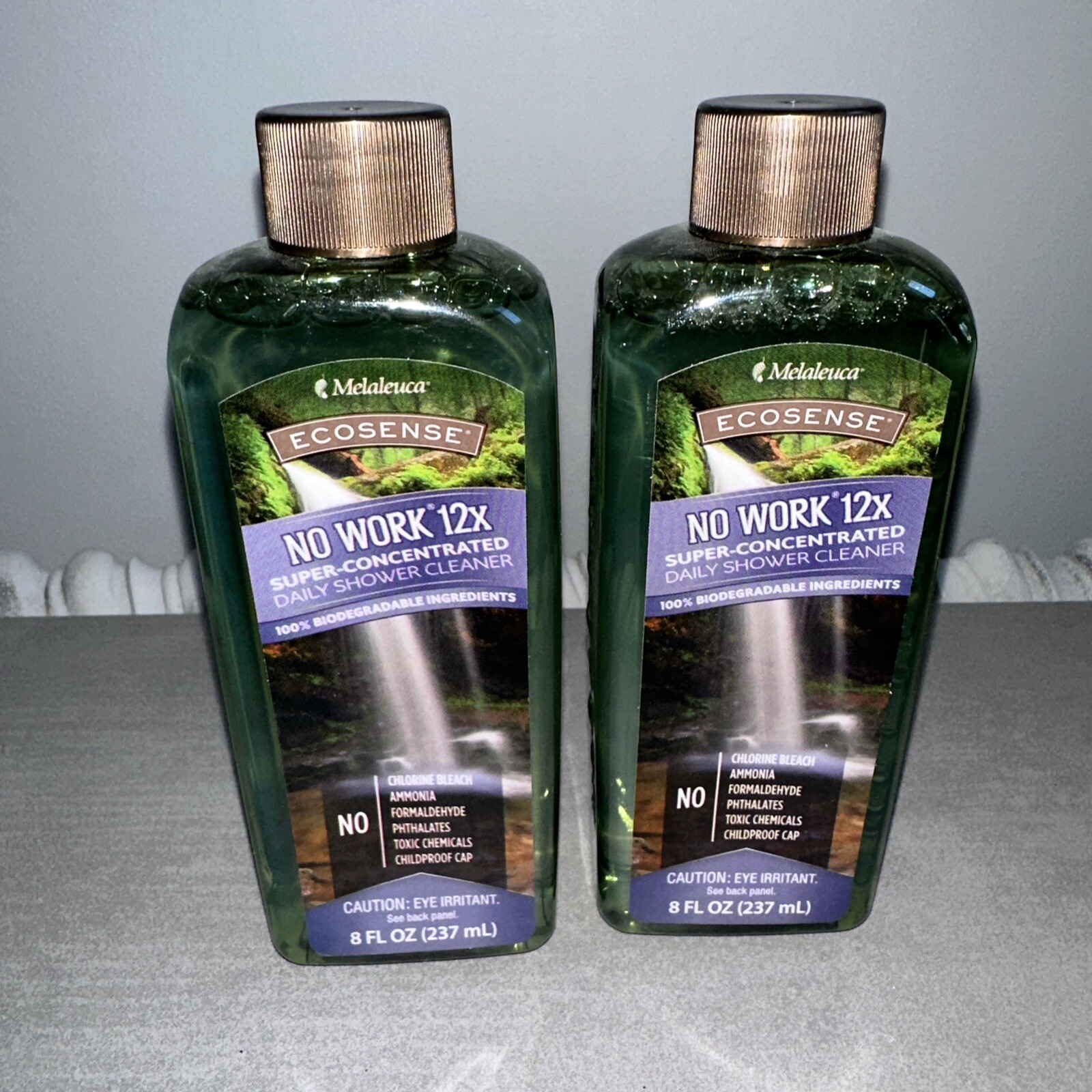 2- 8 Oz bottles Melaleuca Eco Sense , Shower Cleaner 12x , Super Concentrated
