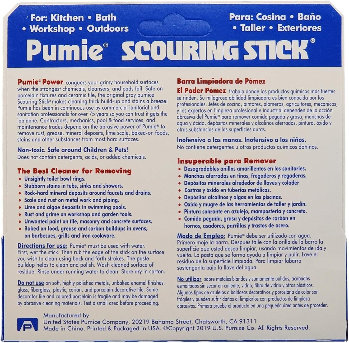 Eco-Friendly 3-Pack Pumice Cleaning Sticks – Safe for Homes with Kids & Pets