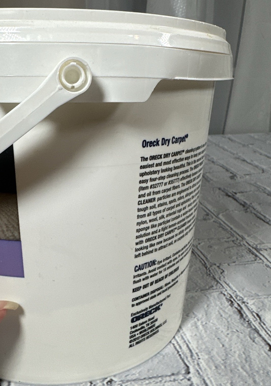 Oreck Dry Carpet Cleaner 1/4 Of Powder Left From 4lb Bucket